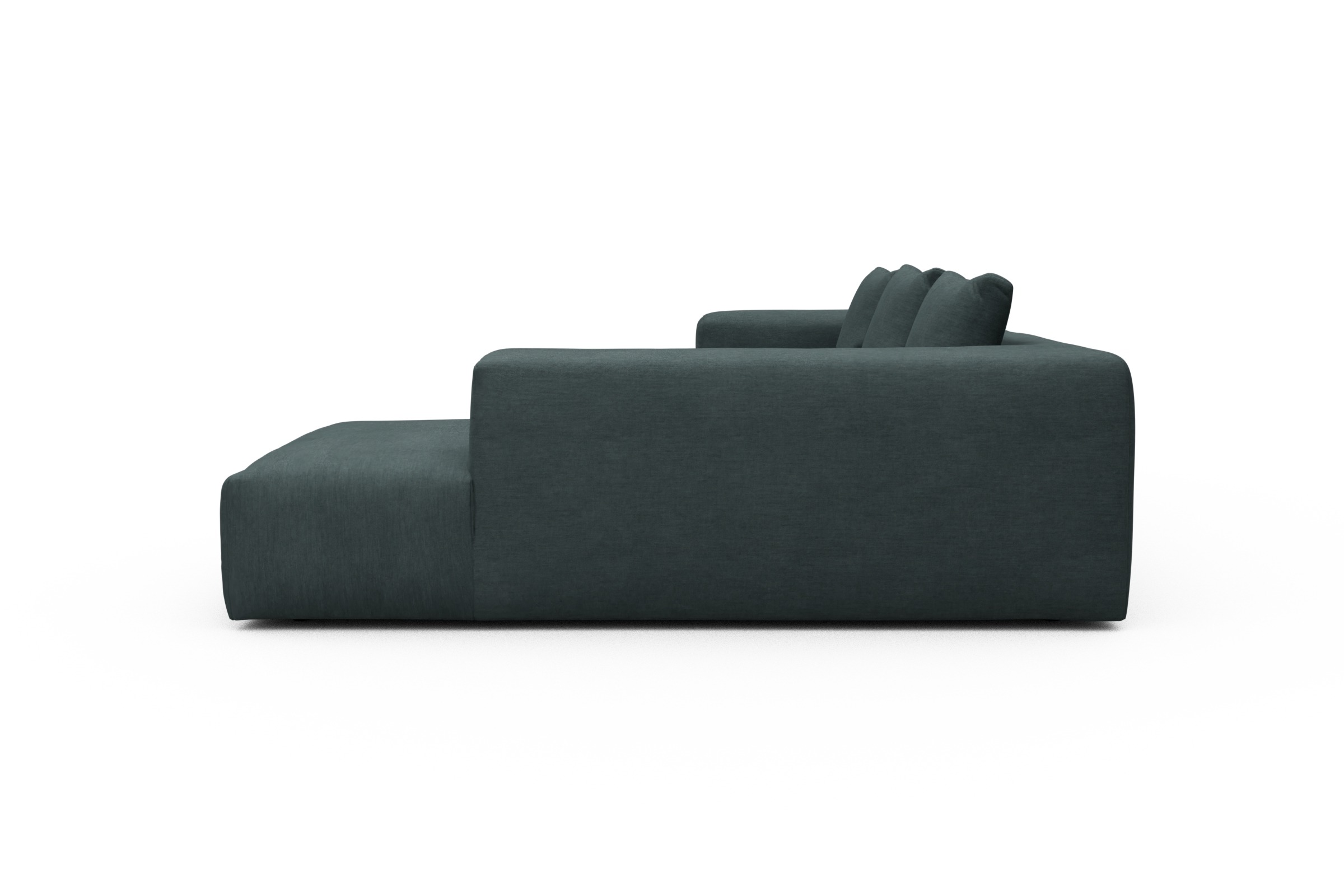 Ecksofa Fred Relax-Ecke rechts mit 2,5-Sitzer Vivus-Blue