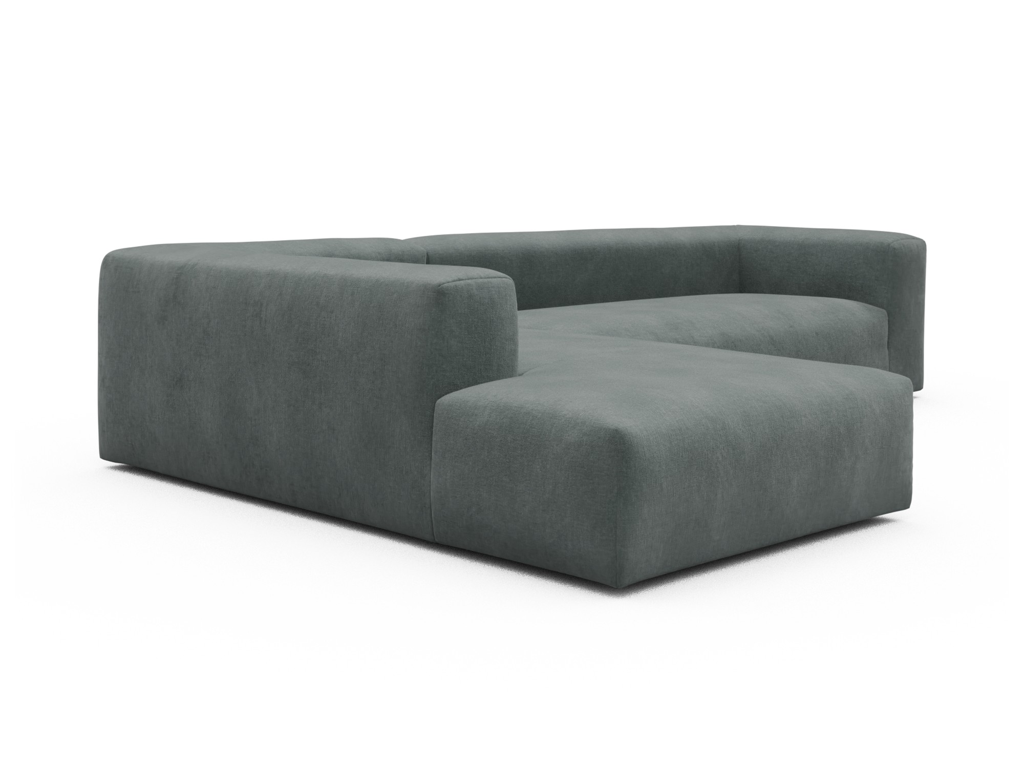 Skandi Home Ecksofa Fred Relax-Ecke links mit 2,5-Sitzer Smooth-Silver-Grey moebelfaktor