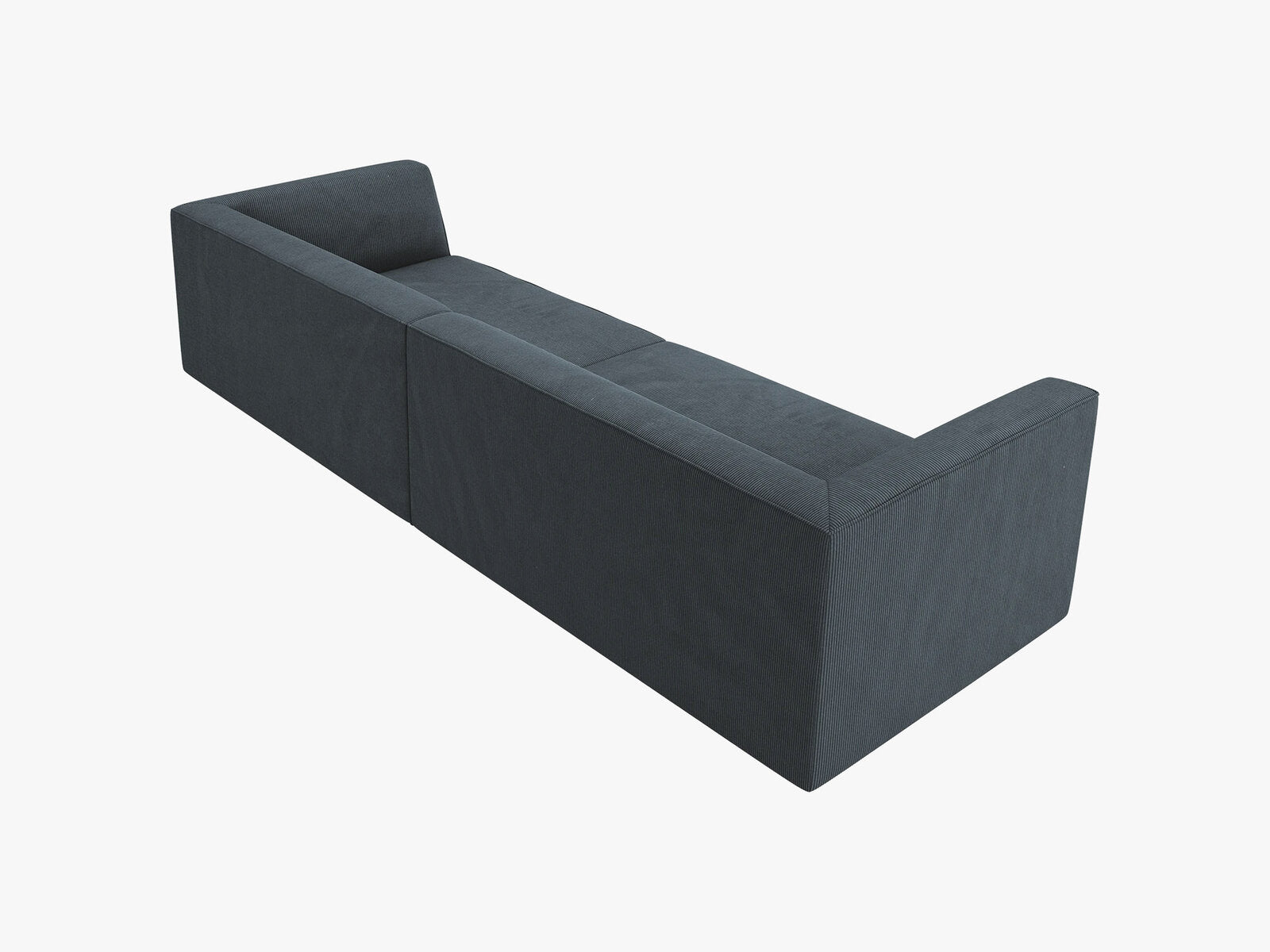 Micadoni Sofa Ruby 4-Sitzer Kord Scala Blau