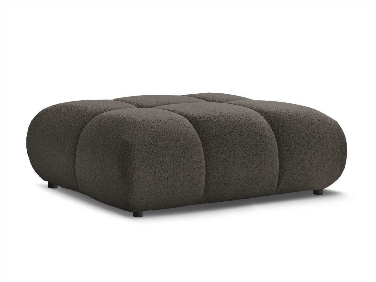 Bobochic Alya Pouf Bouclé-Stoff Braun