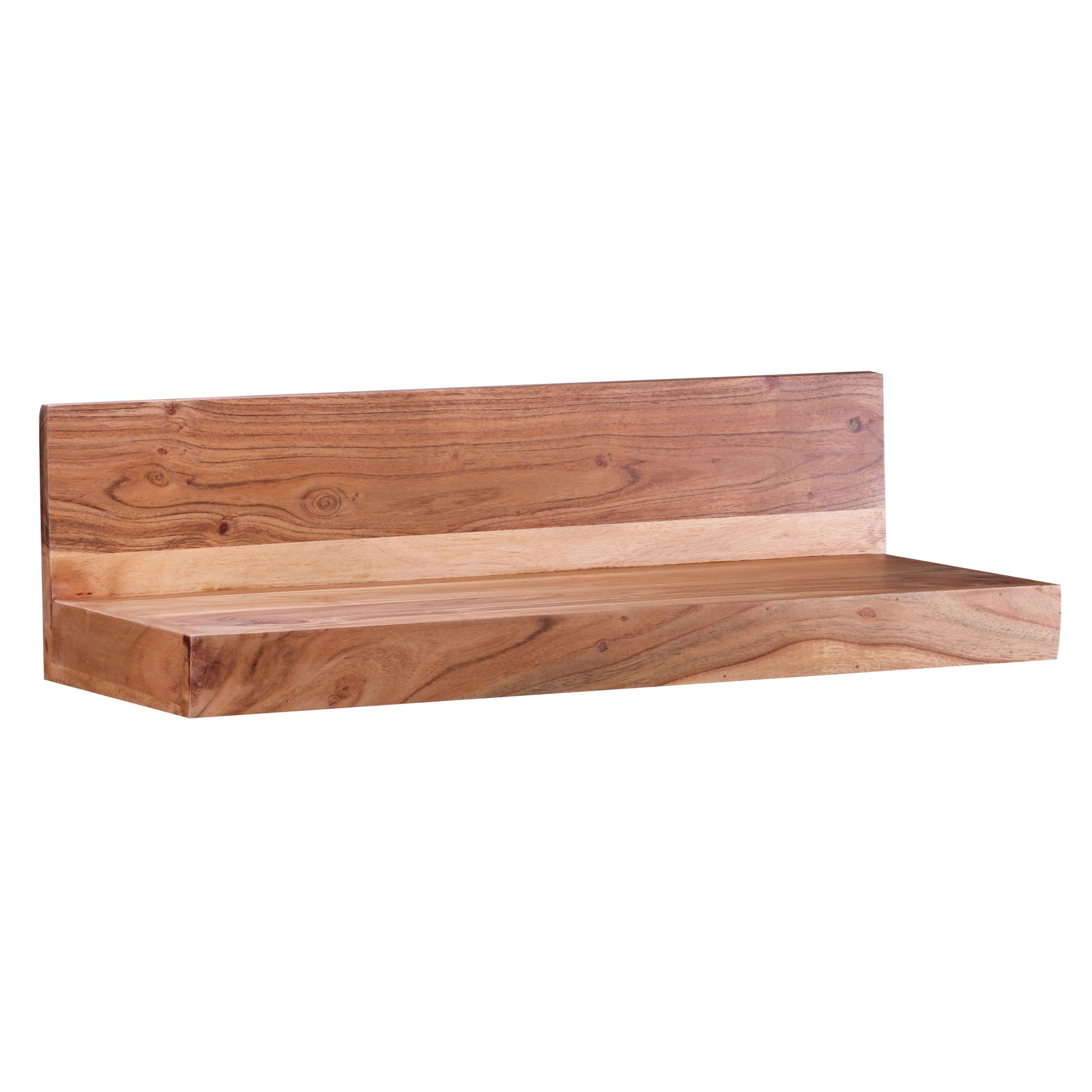 Wandregal Aalvik Massivholz Akazie 60 × 23 × 17 cm