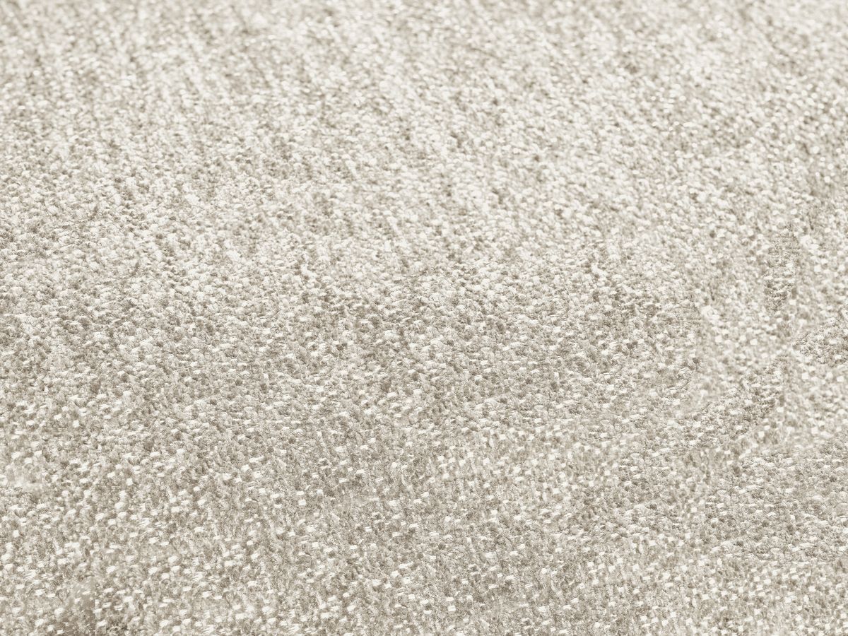 Bobochic Everest Ecksofa, 4 Kissen Melange-Stoff Weiß Ecke links