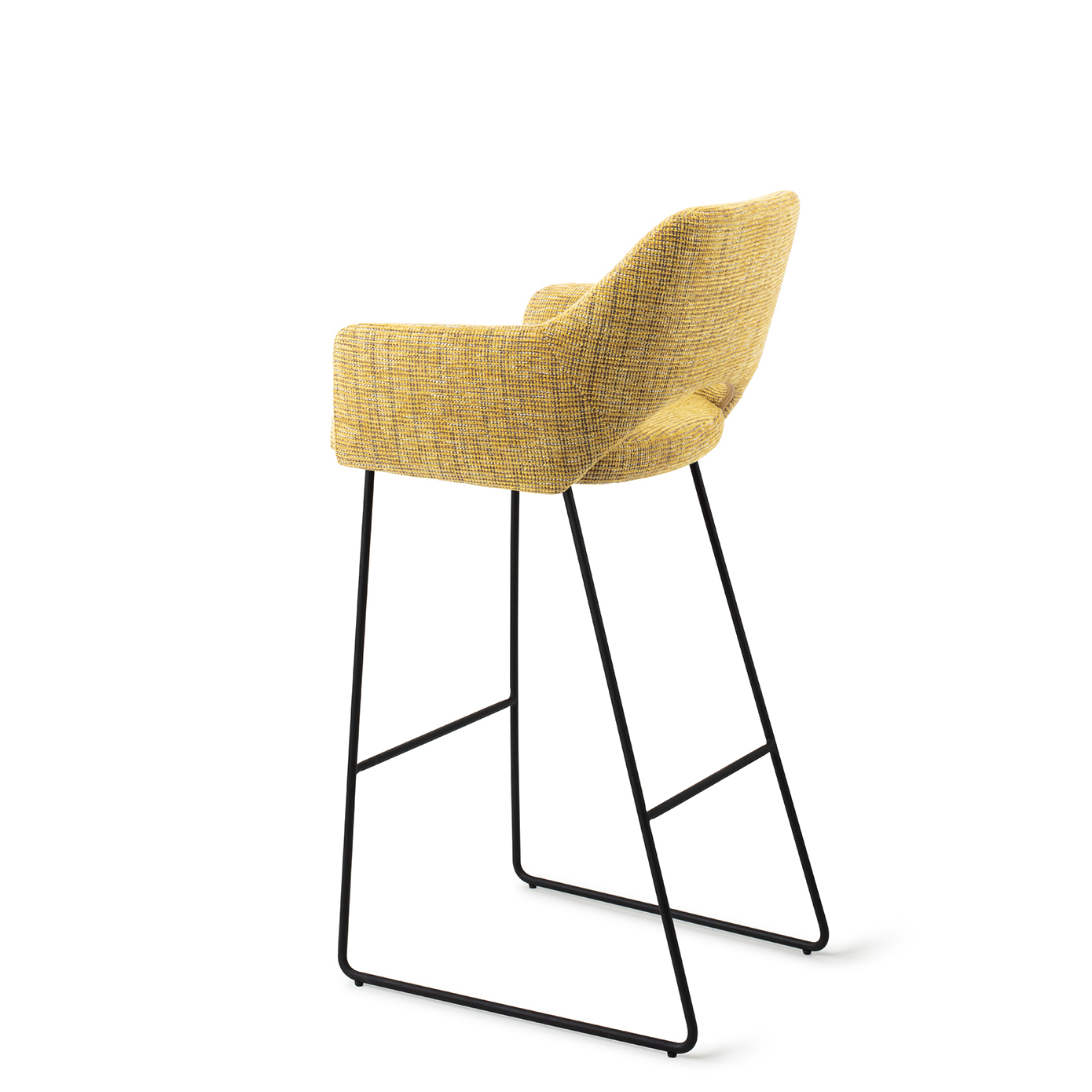 Jesper Home Barhocker Yanai Lemon Lines Slide Schwarz Barhöhe 75 cm