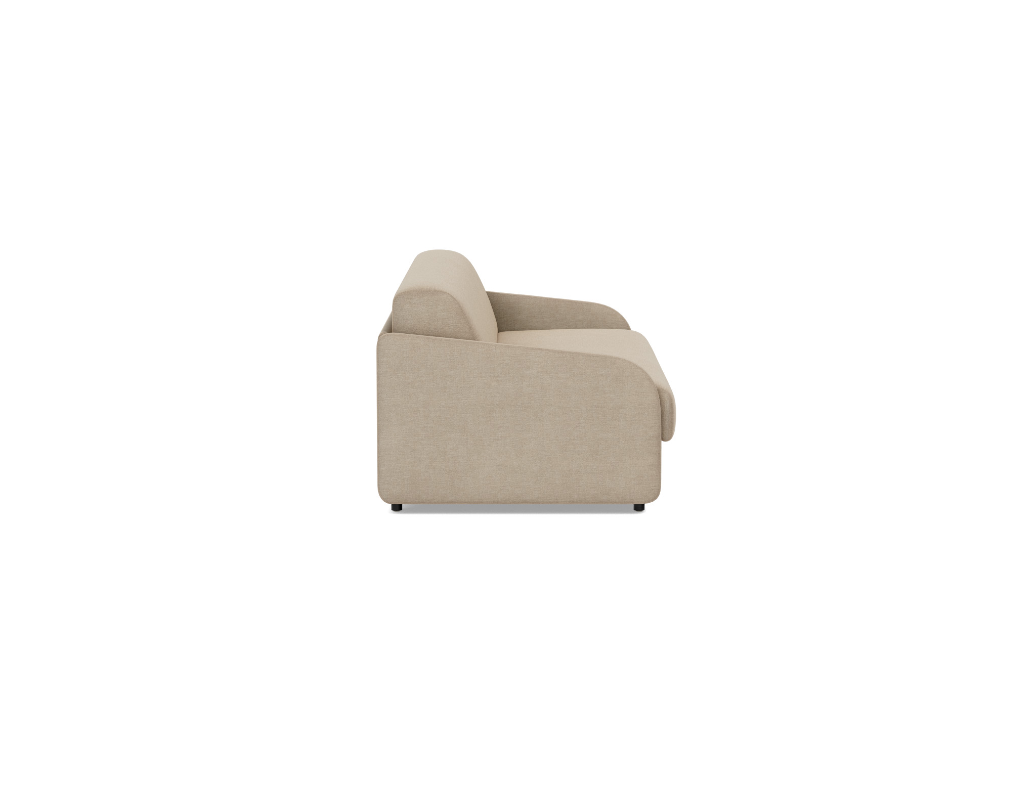 Schlafsofa Eivor mit Memory-Matratze 160 Flachgewebe Phobos 587-Mocha