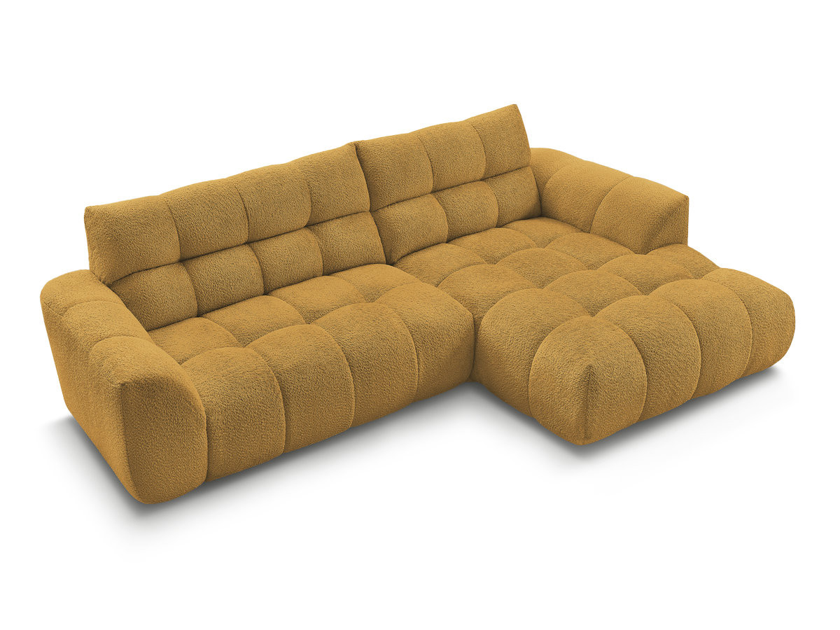 Bobochic Jaya Ecksofa Chenille Gelb Ecke rechts