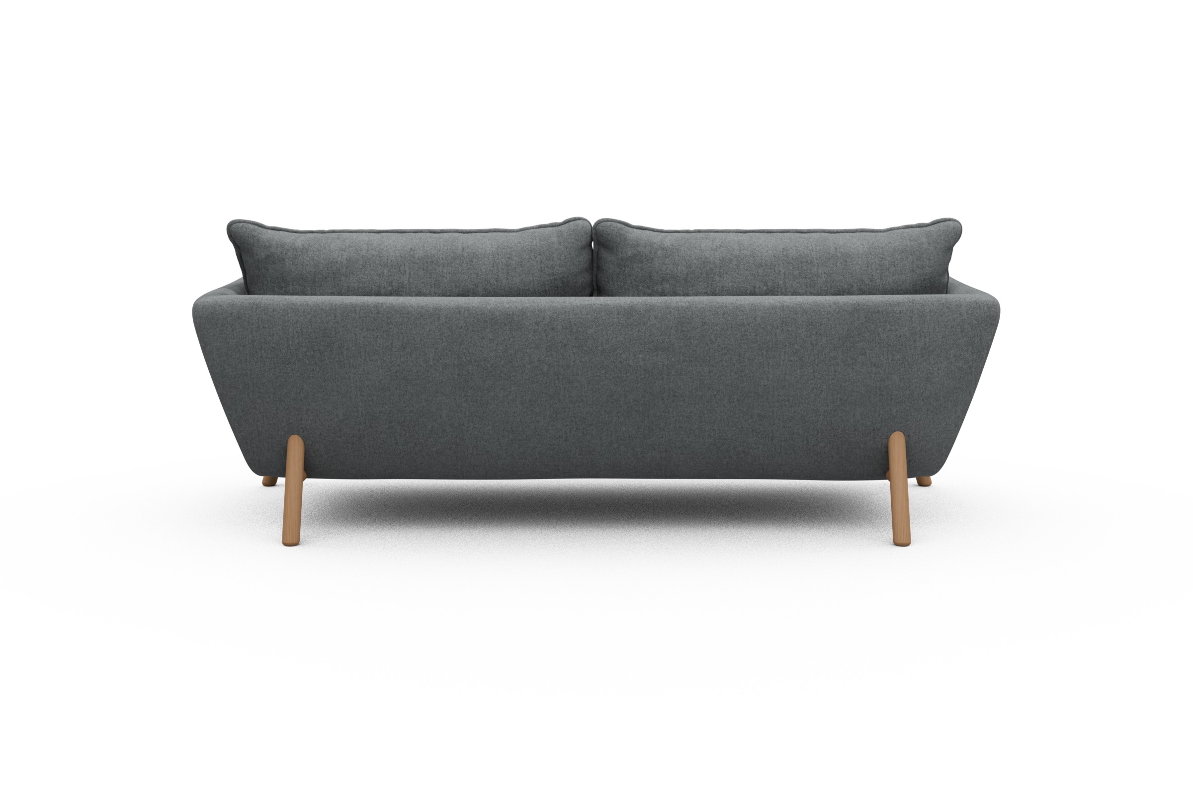 Sofa Emil PREMIUM 3-Sitzer Beinfarbe Eiche Natur Casone-Gravel-Grey