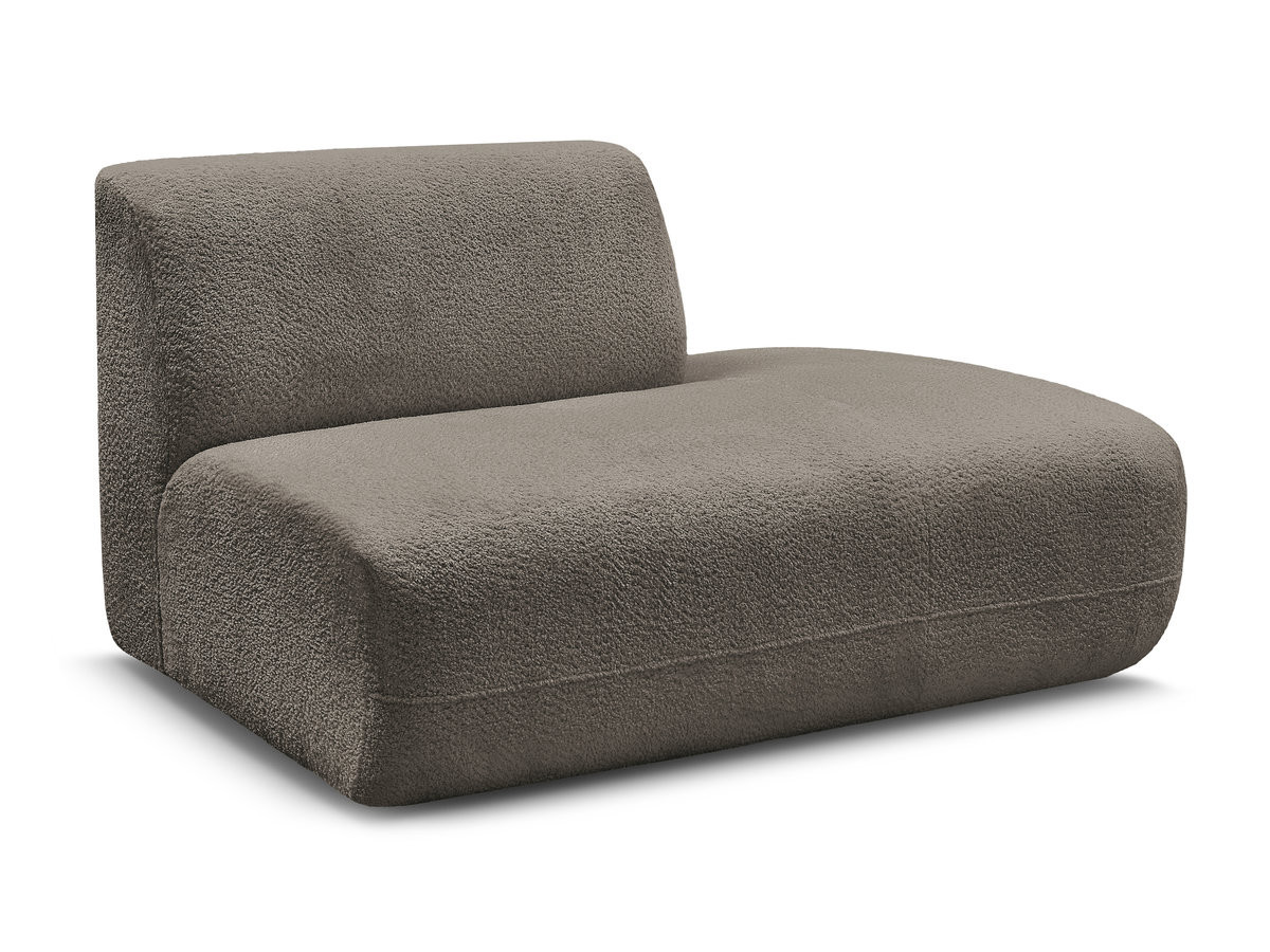 Bobochic Anda Sofamodul 2-Sitzer Chenille Taupe Ecke rechts