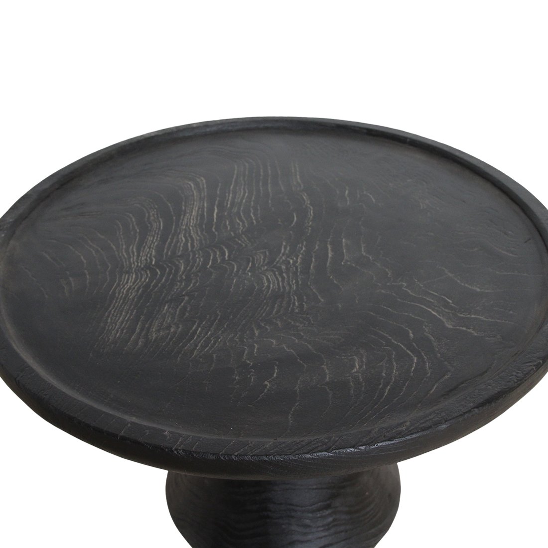 Raw Materials Nero Beistelltisch aus Teakholz Twilight schwarz