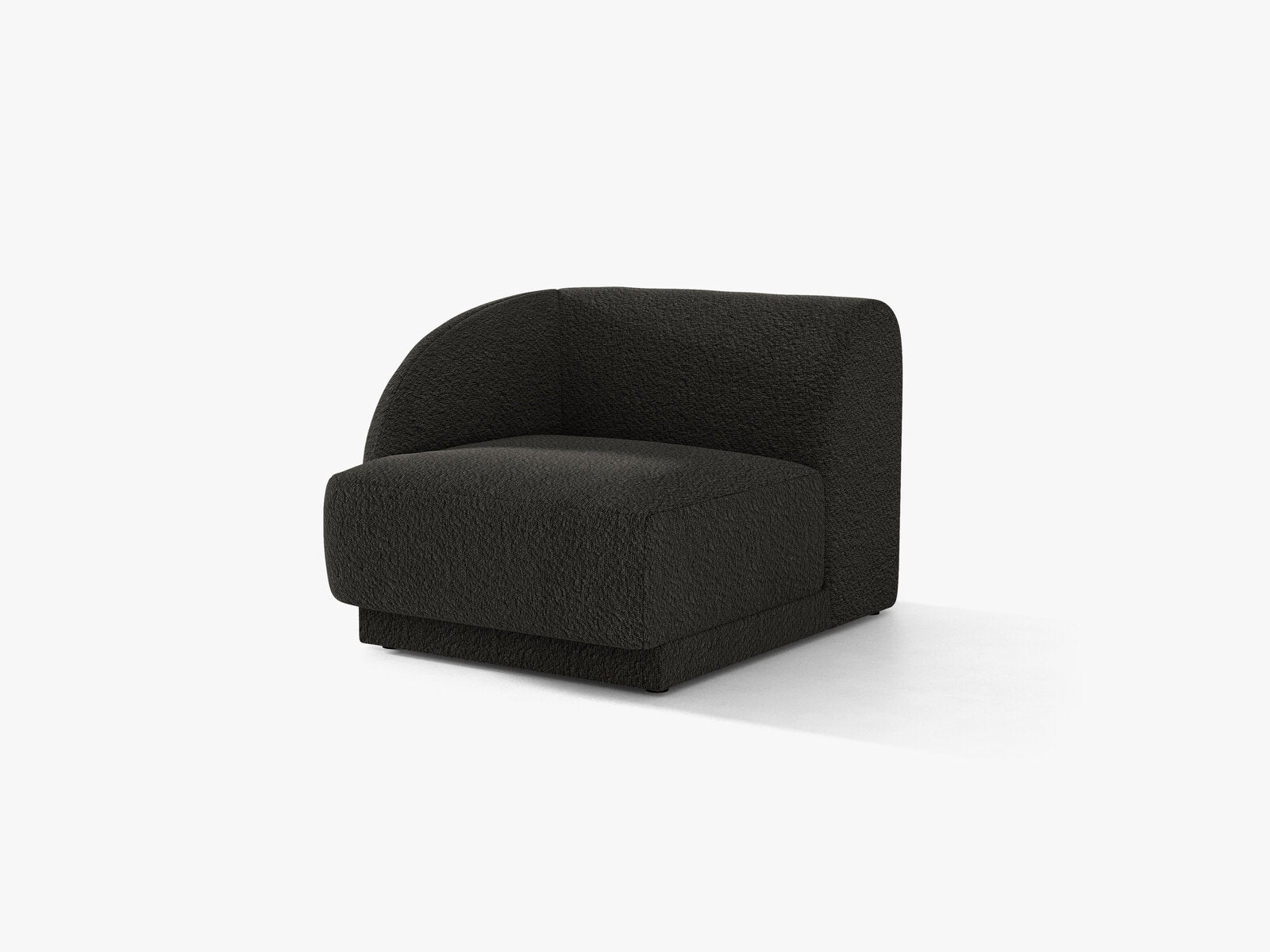 Micadoni Eckmodul Miley 1-Sitzer Boucle Baloo Braun Links