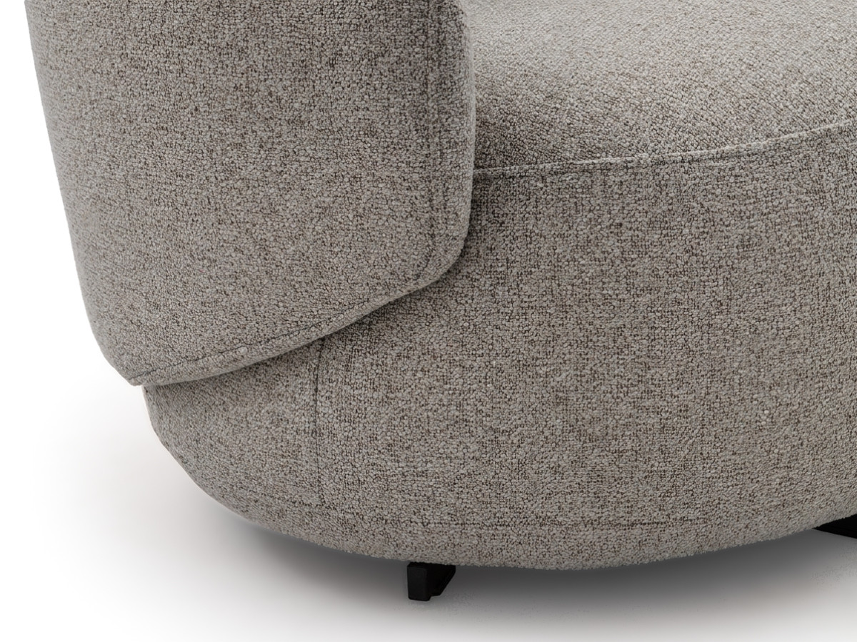 Bobochic Lexie Sessel Melange-Stoff Taupe