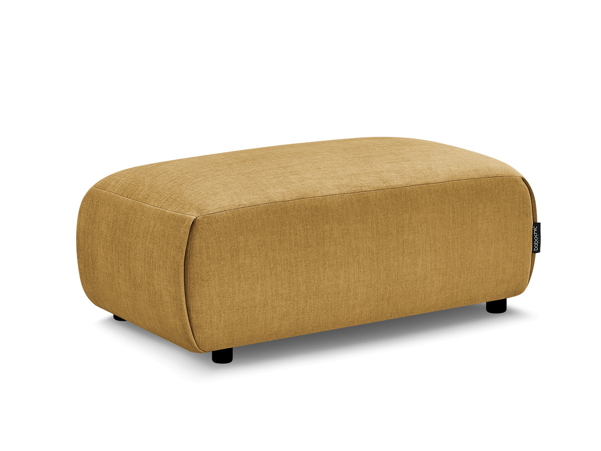 Bobochic Jana Pouf 63 × 114 cm Samt Gelb