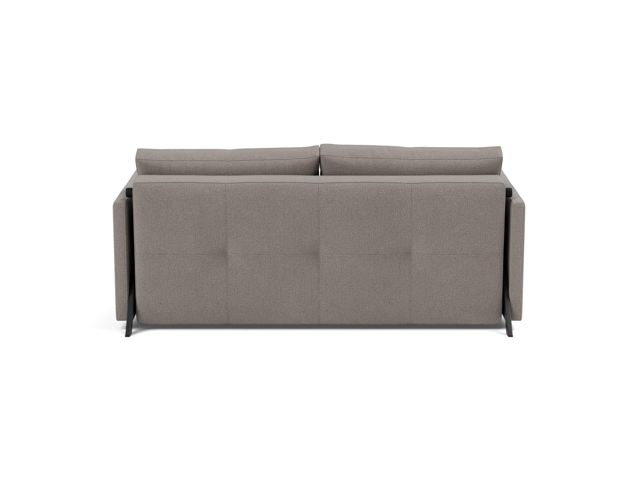 Schlafsofa Cubed mit Armlehnen 160 Flachgewebe Mixed Dance 521-Grey