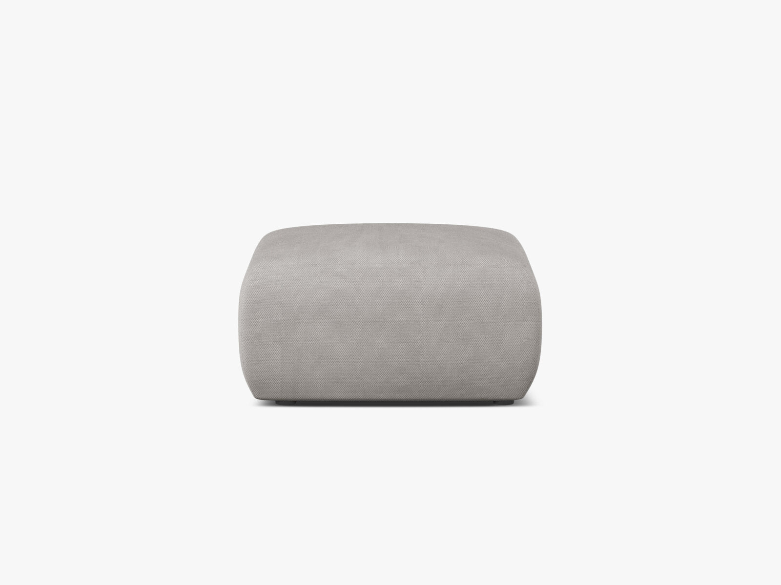 Micadoni Hocker Molino Medium Strukturierter Stoff Rebel Hellgrau
