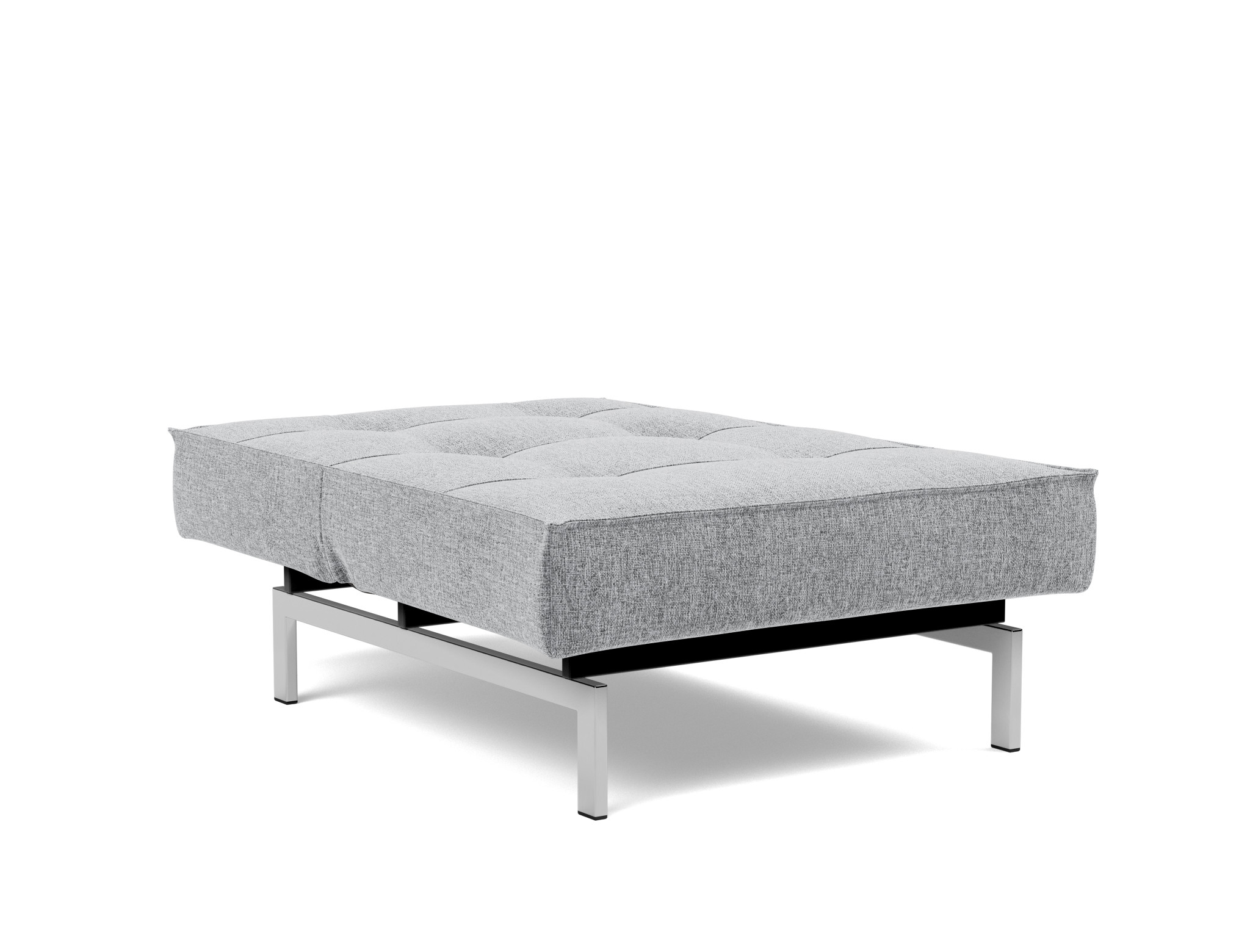 Sessel Splitback Strukturierter Stoff Twist 565-Granite Beine Chrom