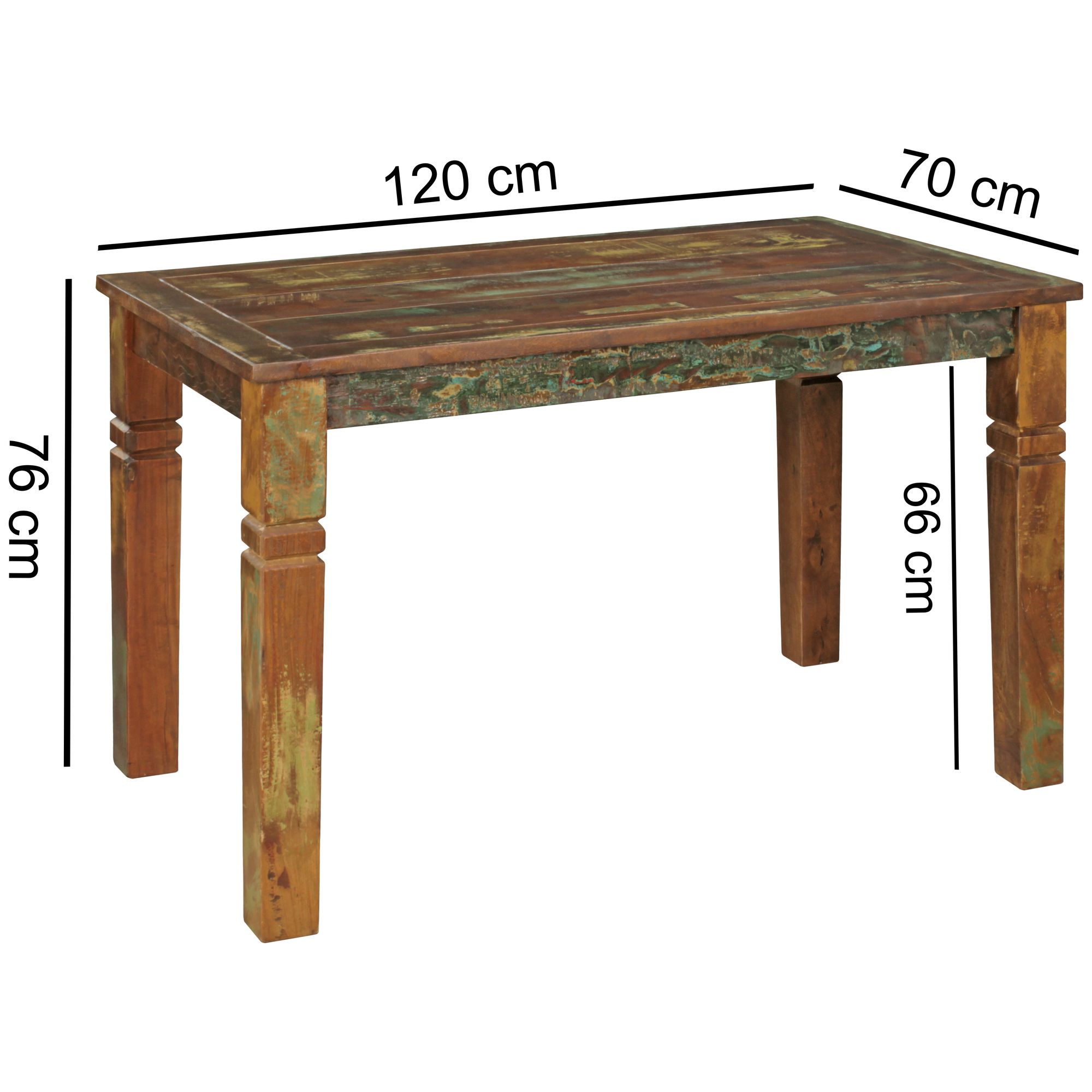 Esstisch Endelave Mango Massivholz Braun 120 × 70 × 76 cm