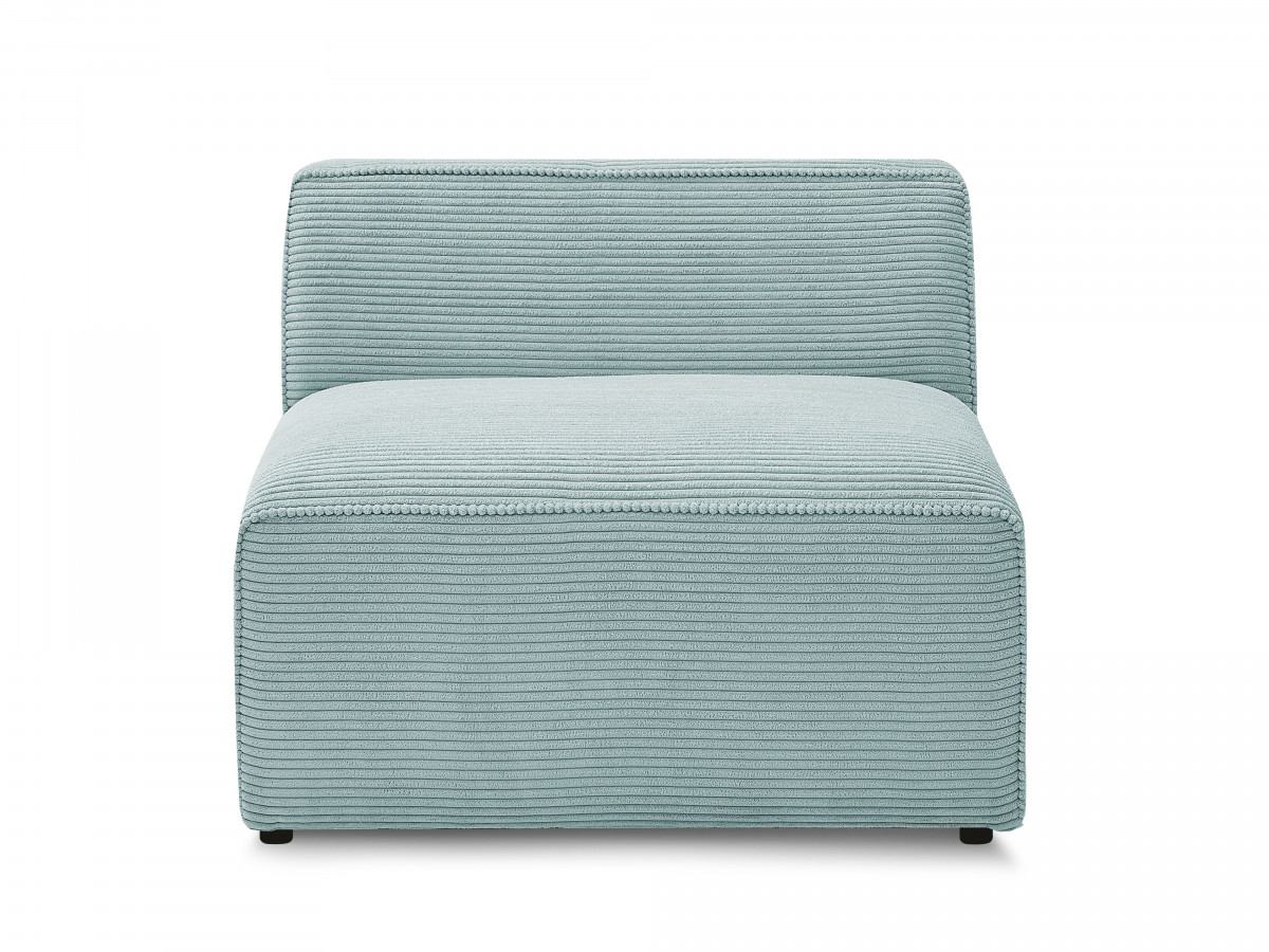 Bobochic Rousseau Sofamodul 1-Sitzer Cordsamt Hellblau