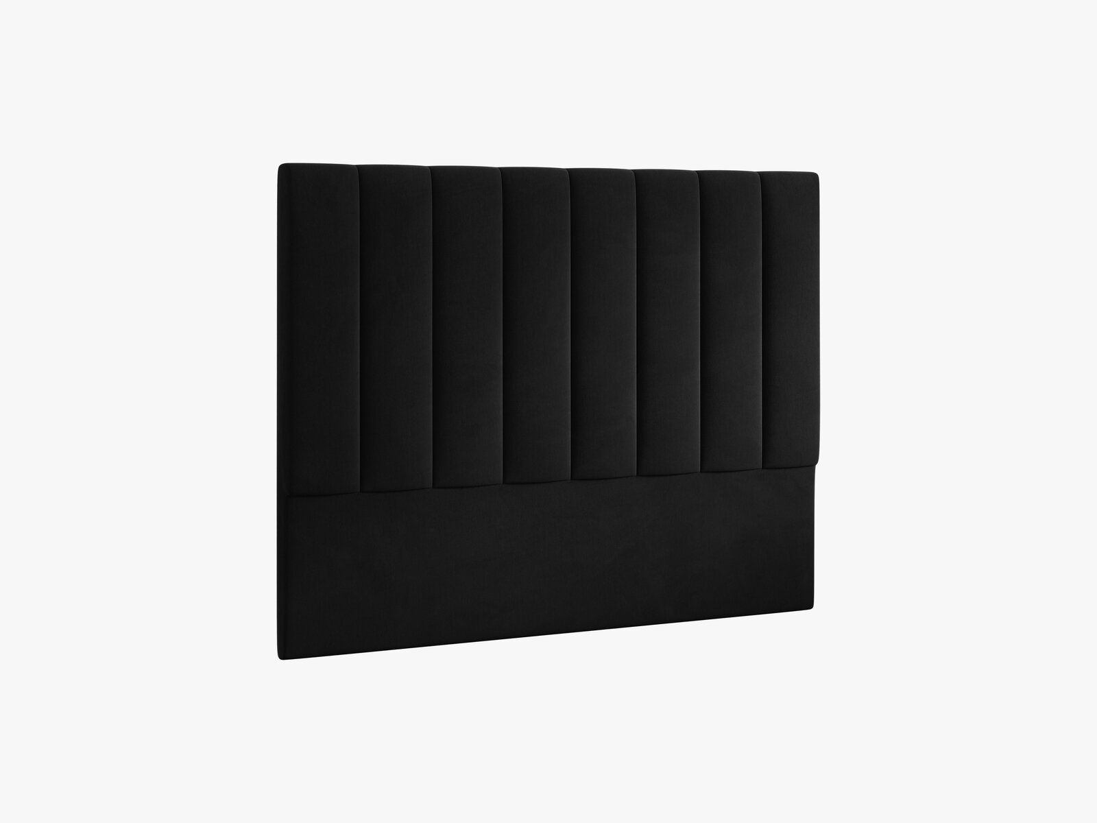 Micadoni Marl Polster-Kopfteil Samt Magic Velvet Schwarz 160x120