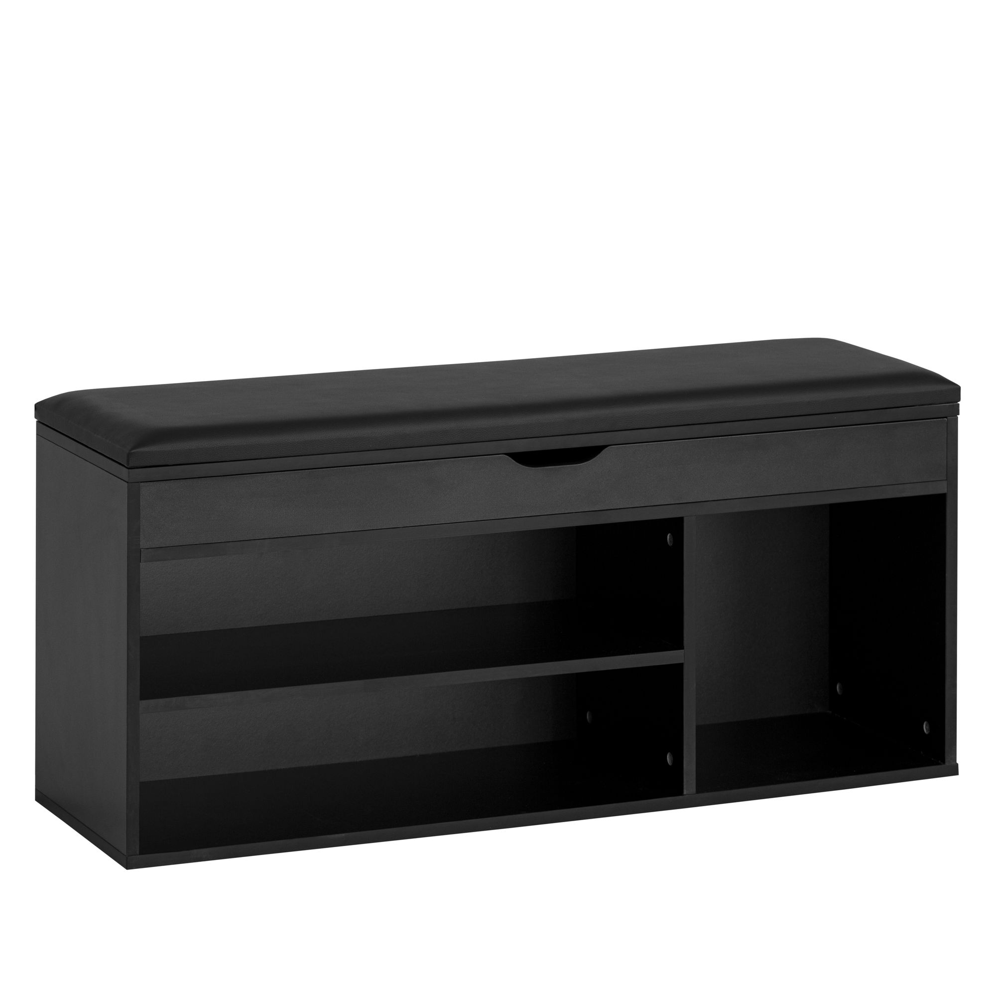 Schuhbank Kilsund Schwarz 104 × 32 × 51 cm