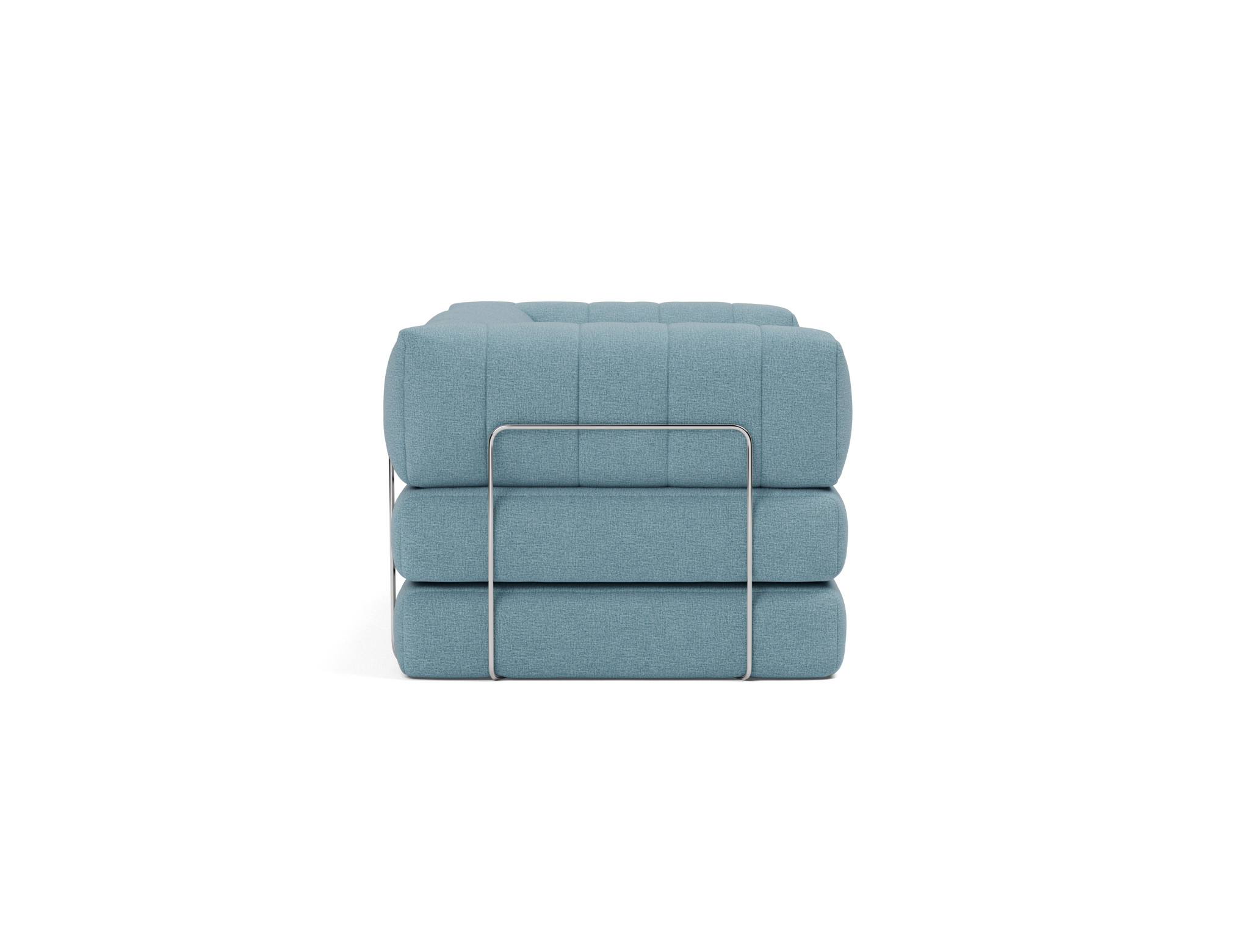 Schlafsofa CozyPad mit Armlehnen Flachgewebe Mixed Dance 525-Light-Blue
