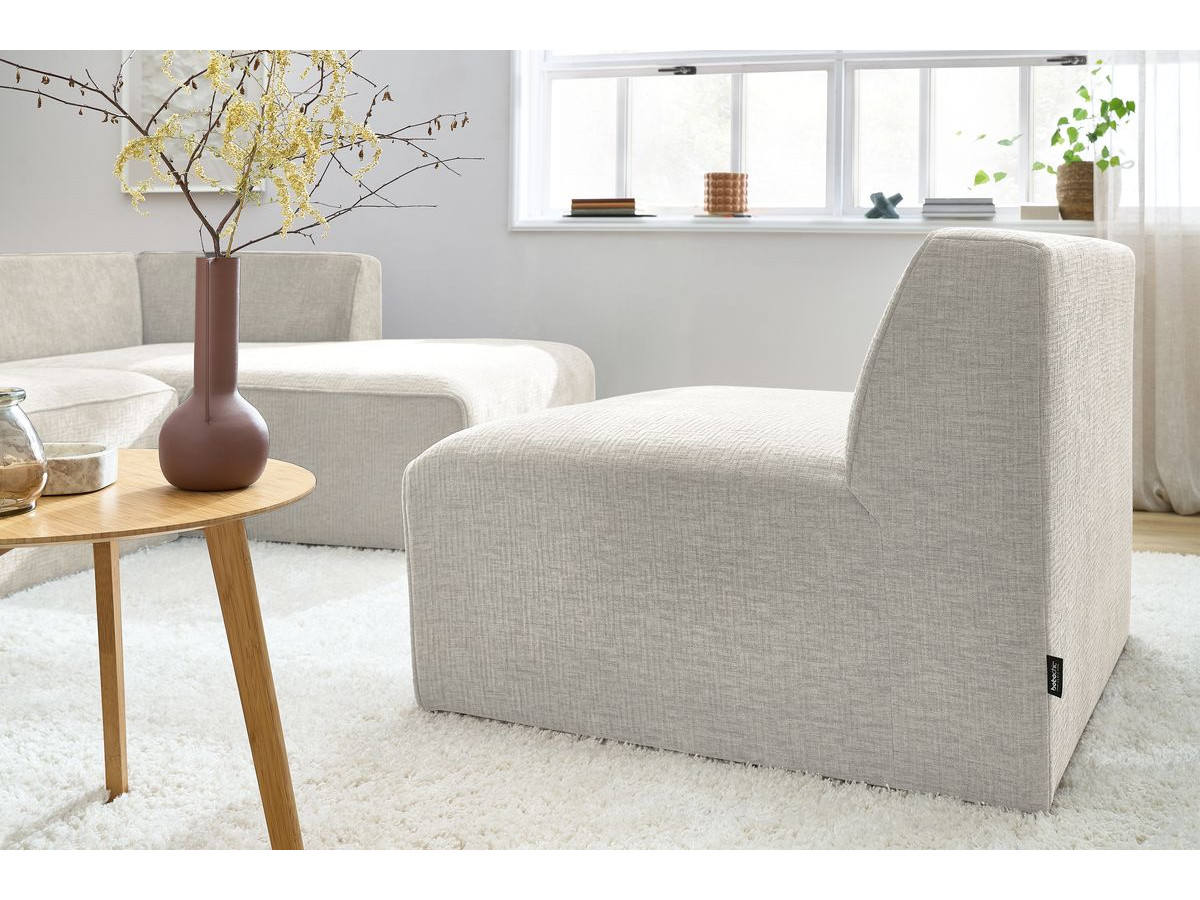 Bobochic Megeve Sofamodul 1-Sitzer Strukturstoff Beige
