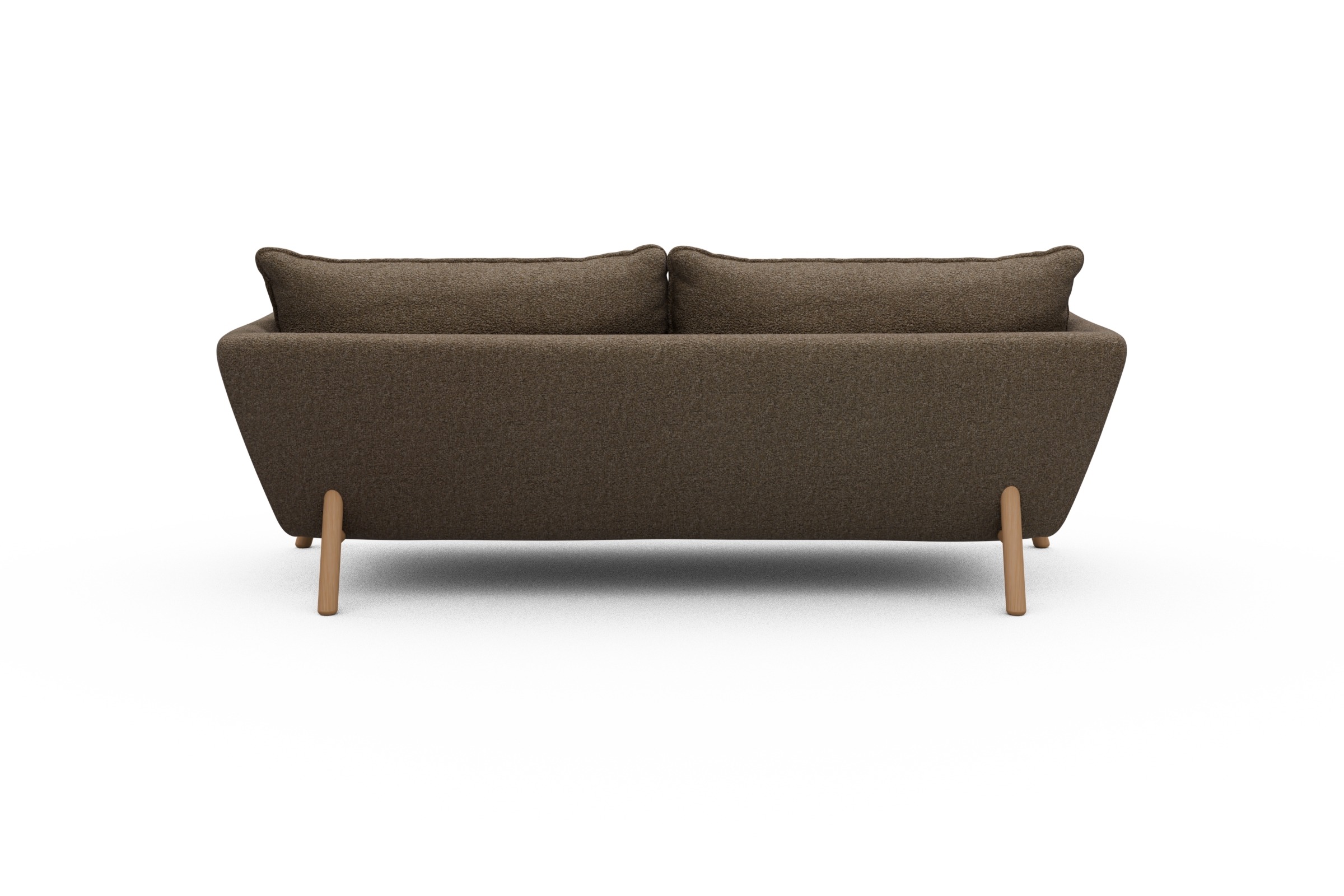 Sofa Emil PREMIUM 3-Sitzer Beinfarbe Eiche Natur Aivi-Khaki-Brown