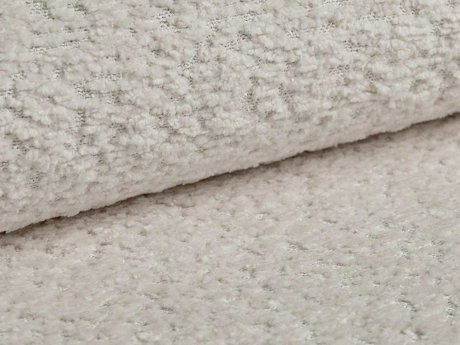 Cosmopolitan Design Schlafsofa Kemi 3-Sitzer Boucle Coral Helles Beige
