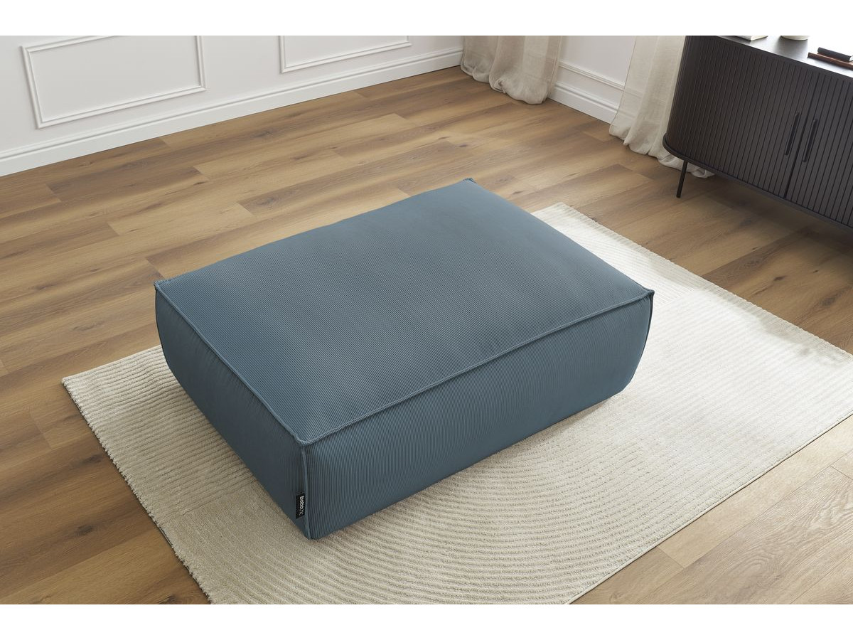 Bobochic Boheme Pouf Cordsamt Dunkelblau
