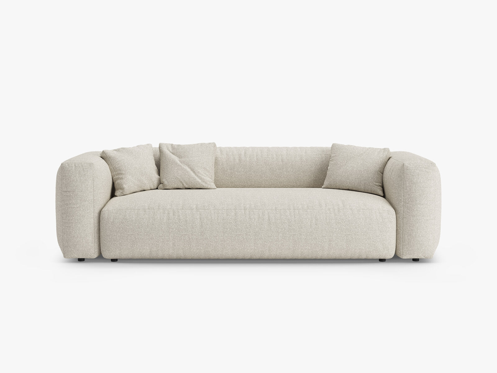 Micadoni Martina Schlafsofa 3-Sitzer Boucle Monet Beige