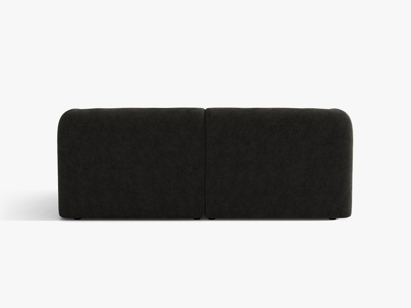 Micadoni Sofa Miley 2-Sitzer Chenille Eden Anthrazit