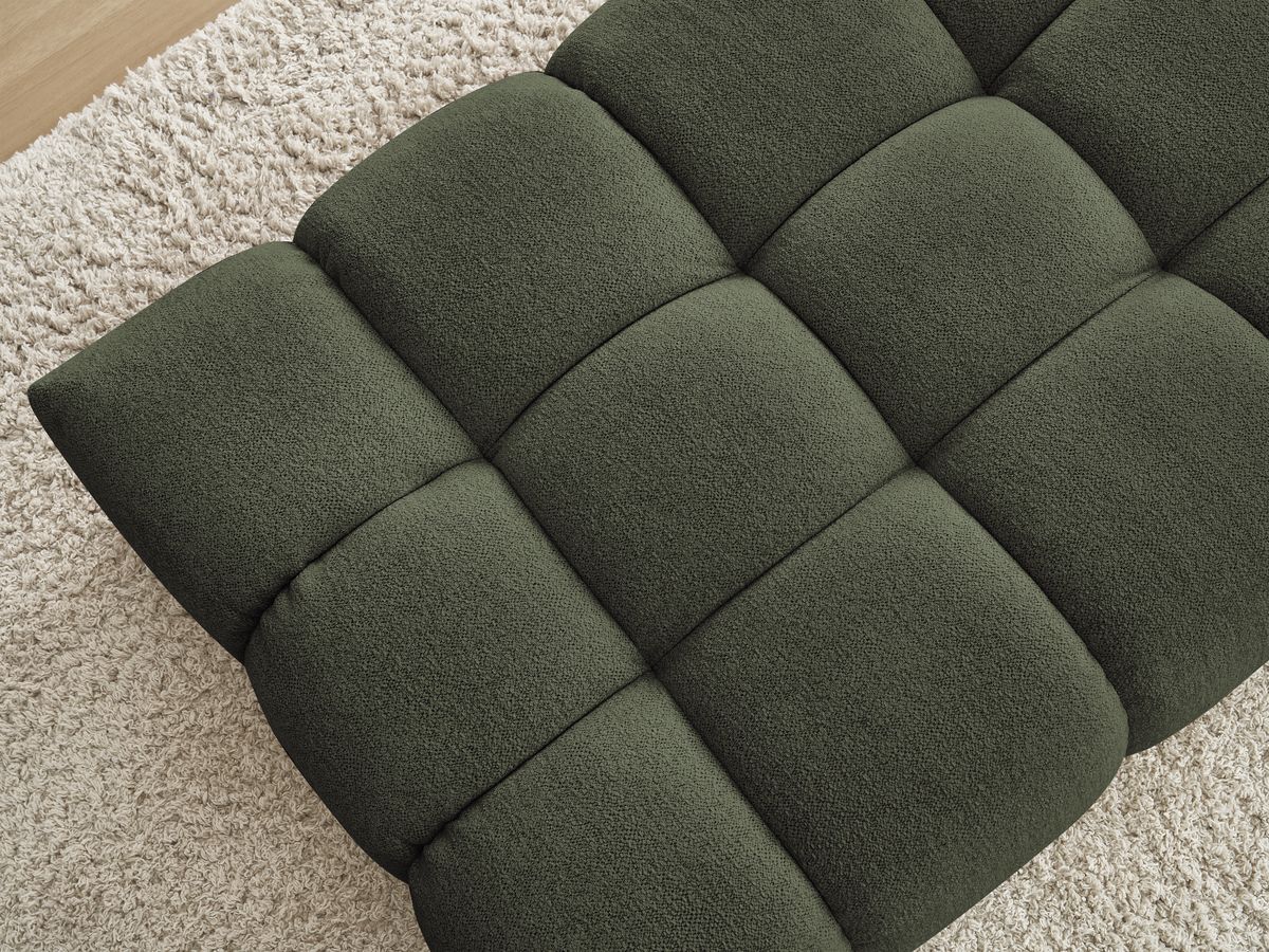 Bobochic Everest Pouf 166 × 100 cm Melange-Stoff Grün