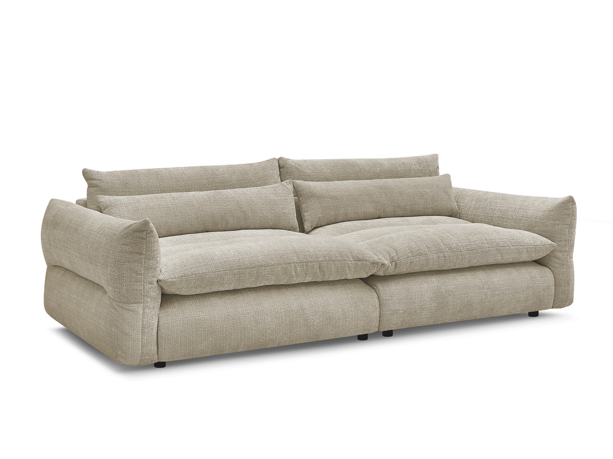 Bobochic Neil Sofa 3-Sitzer Strukturstoff Beige