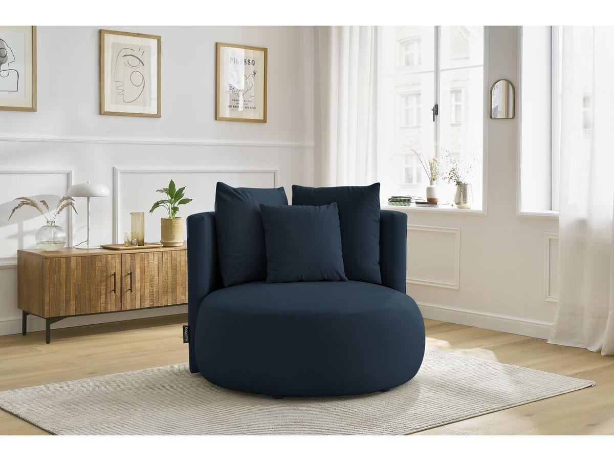 Bobochic Cesar Sessel Samt Blau