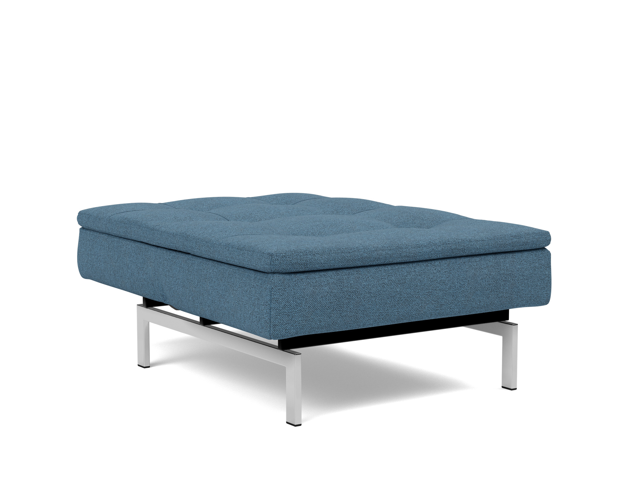 Sessel Dublexo Strukturierter Stoff Weda 302-Weda-Blue Beine Chrom