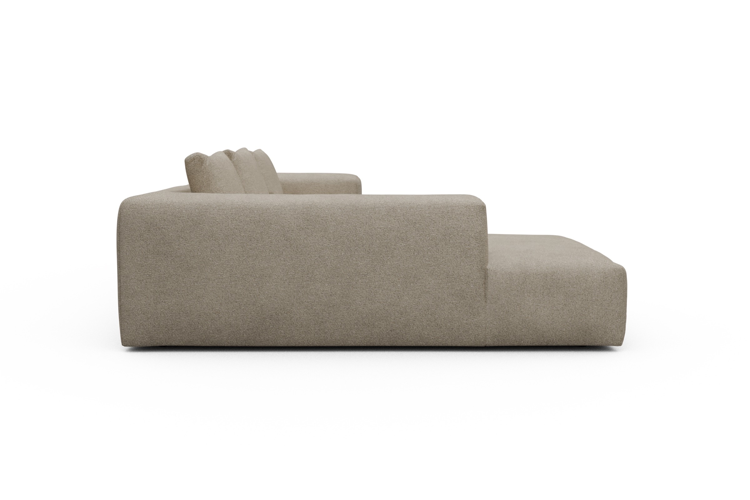 Ecksofa Fred Relax-Ecke links mit 2,5-Sitzer Boucle-Belge