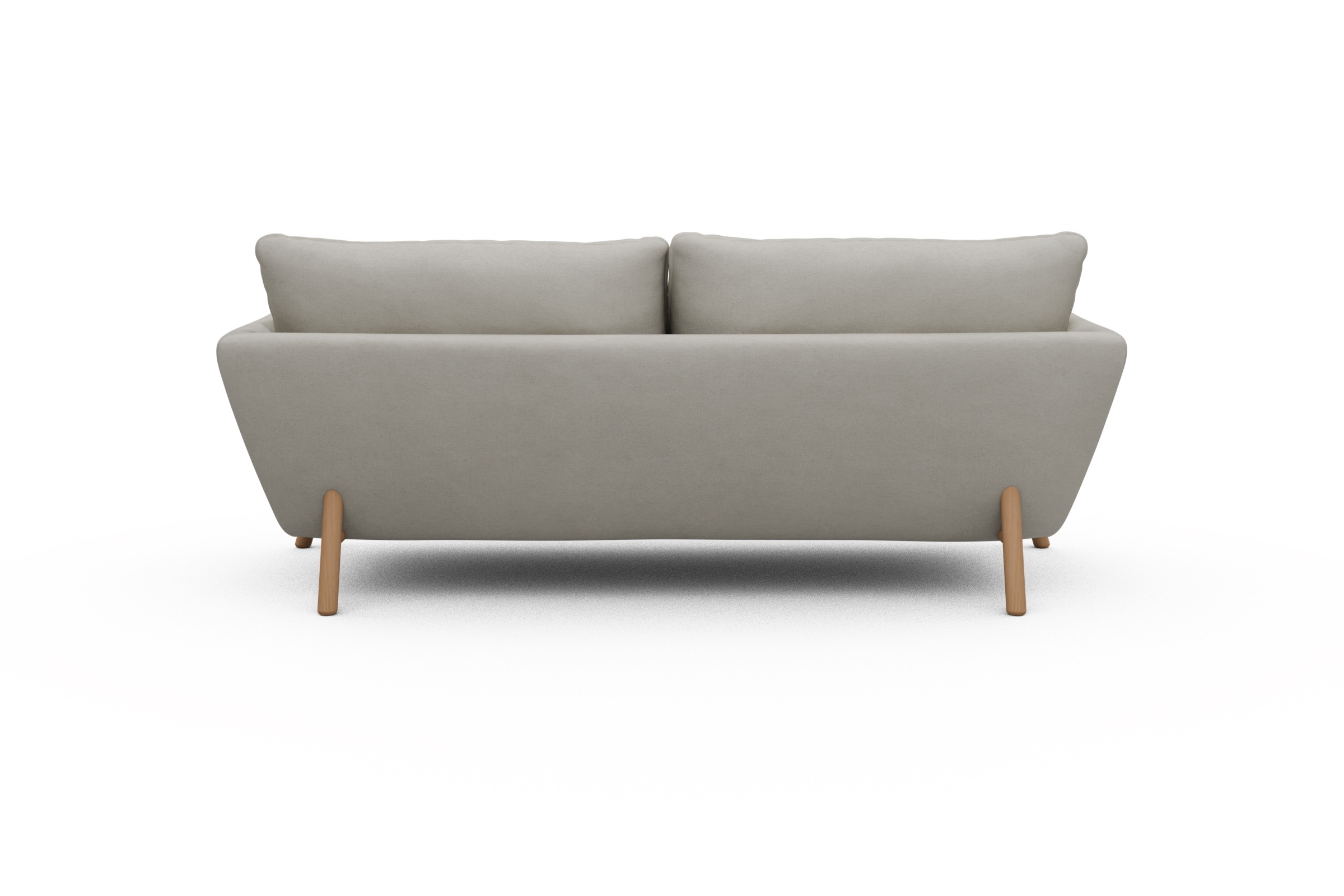 Sofa Emil 3-Sitzer Beinfarbe Eiche Natur Denari-Clean-Beige
