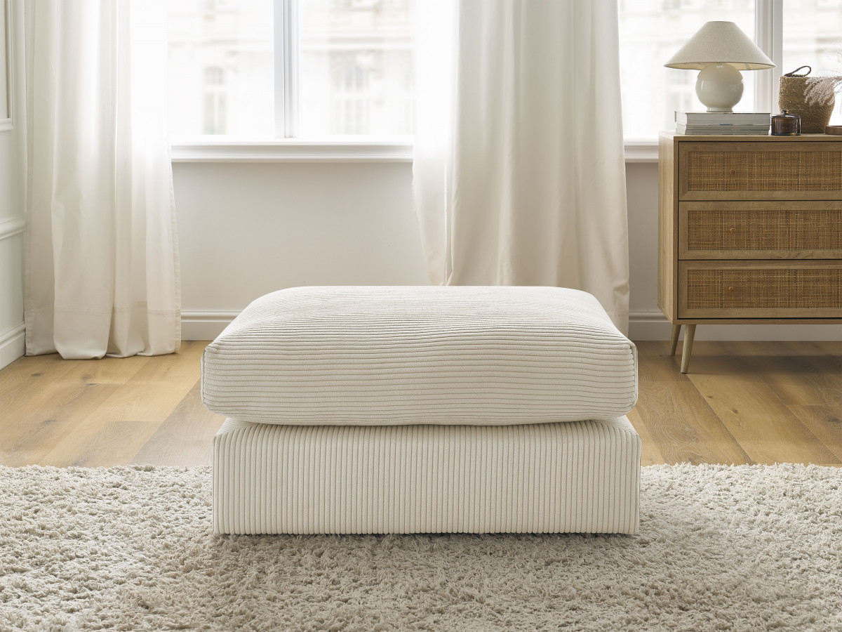 Bobochic Paris Pouf Cordsamt Beige