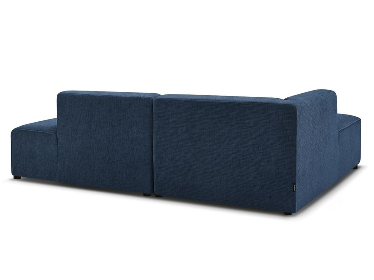 Bobochic Megeve Ecksofa Strukturstoff Dunkelblau Ecke links