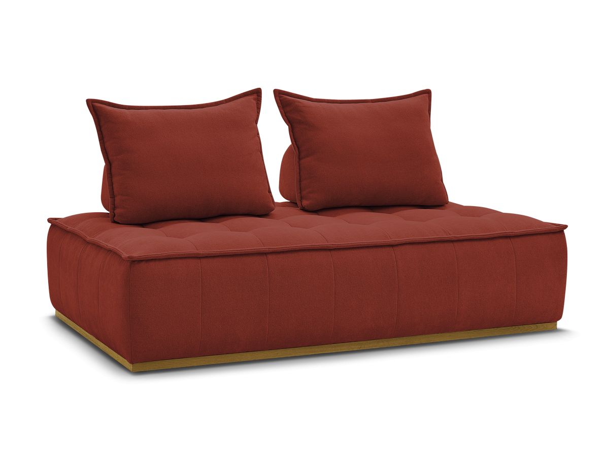 Bobochic Elisa Sofamodul 2-Sitzer Strukturstoff Orange