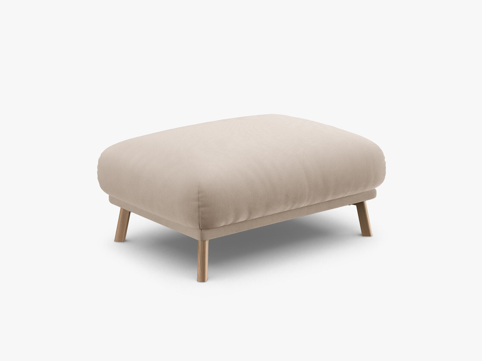 Micadoni Hocker Naomi große Version Samt Salvador Beige