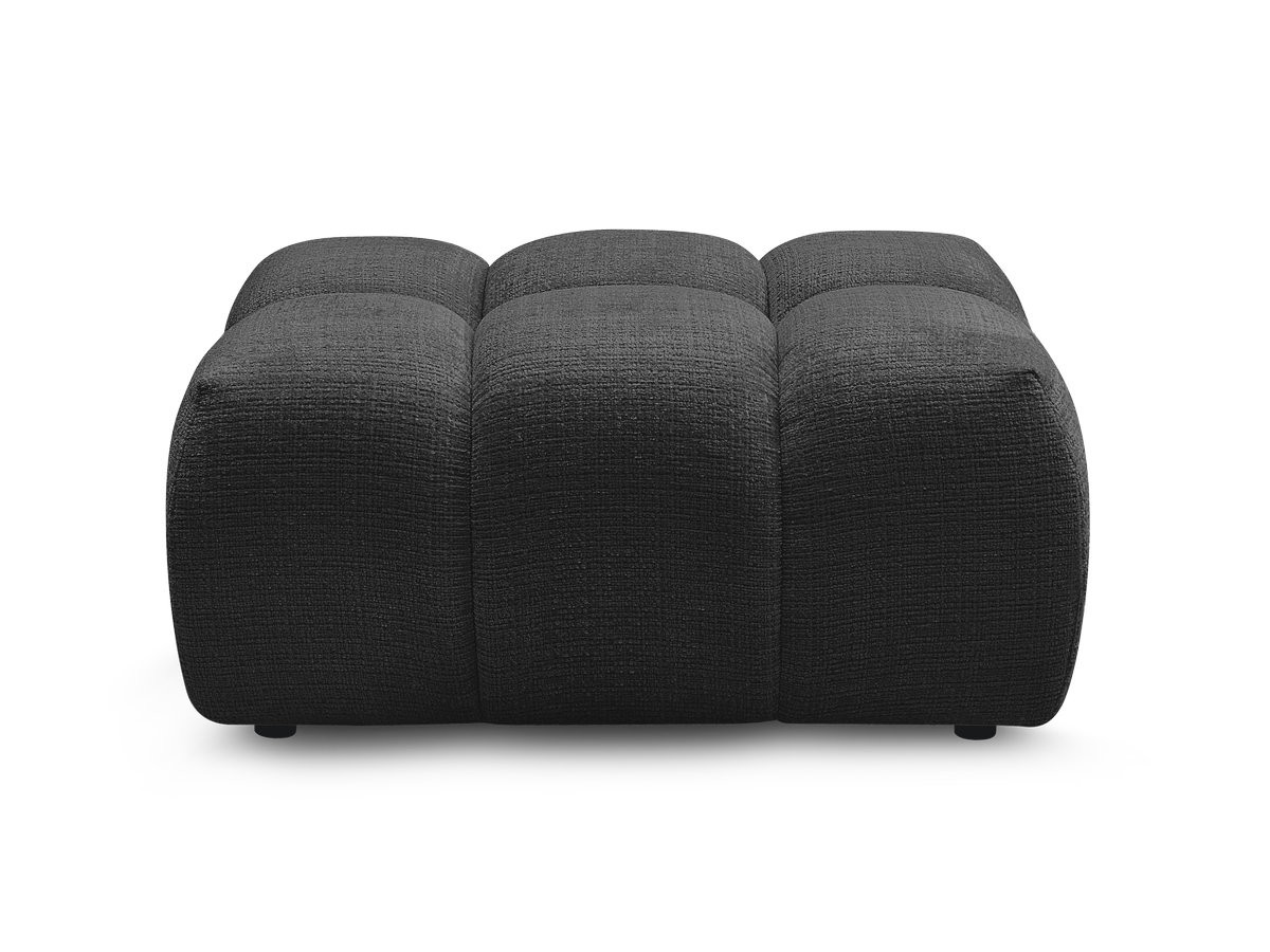 Bobochic Melisse Pouf Strukturstoff Schwarz
