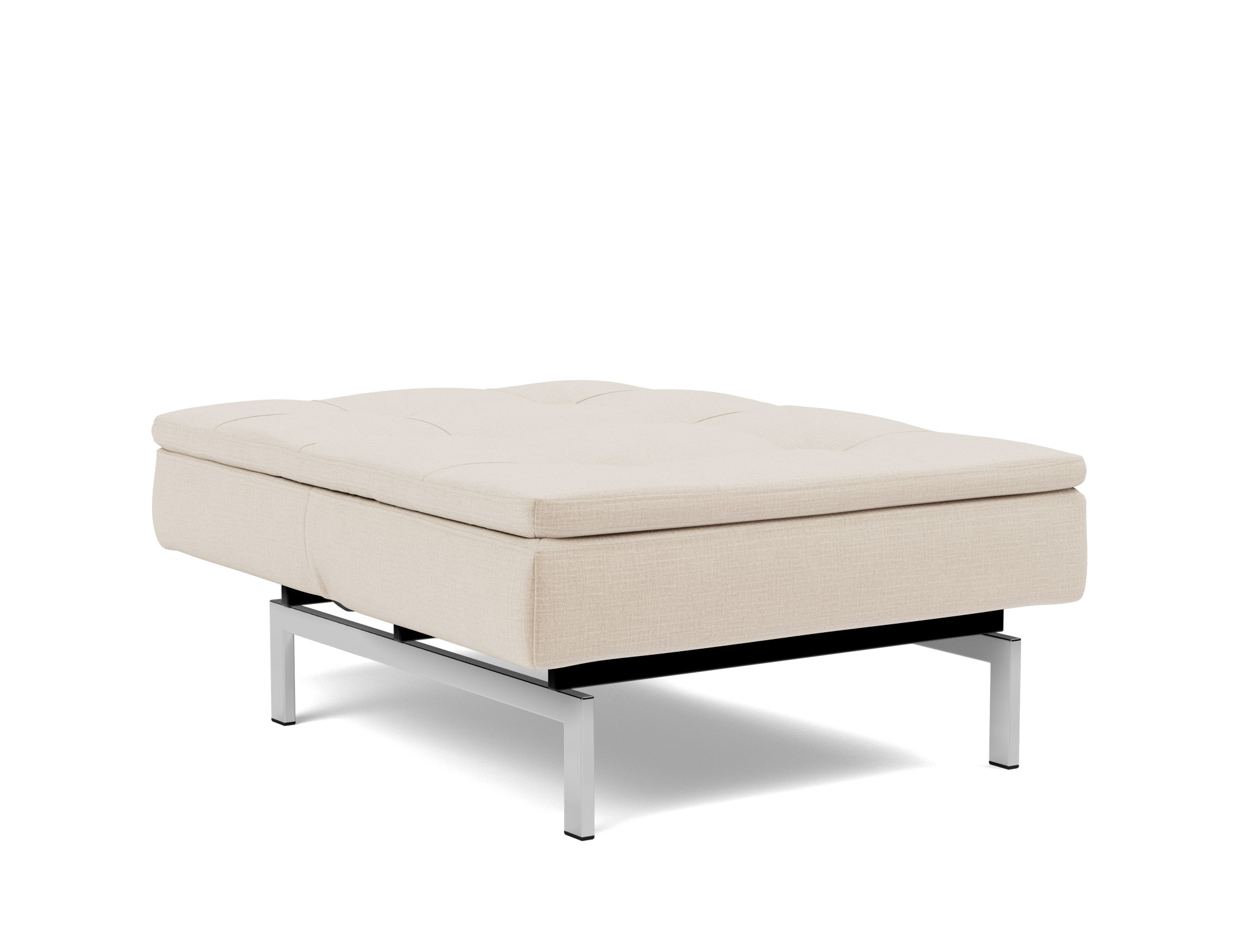 Sessel Dublexo Chenille Esina 410-Almond-Beige Beine Chrom