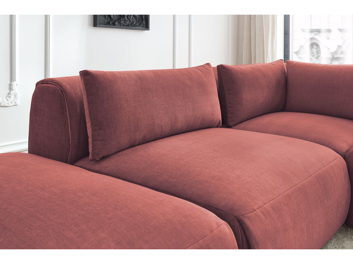 Bobochic Jeanne Ecksofa 271 × 300 cm Samt Orange