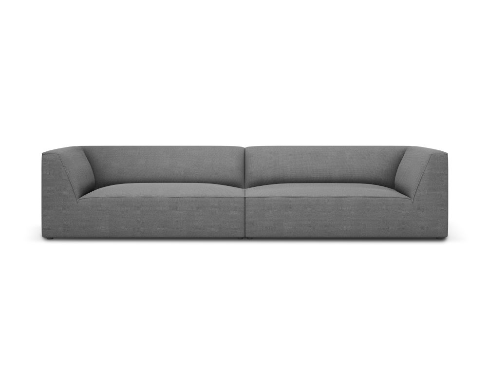 Cosmopolitan Design Sofa Siena 4-Sitzer Strukturierter Stoff Ottawa Grau