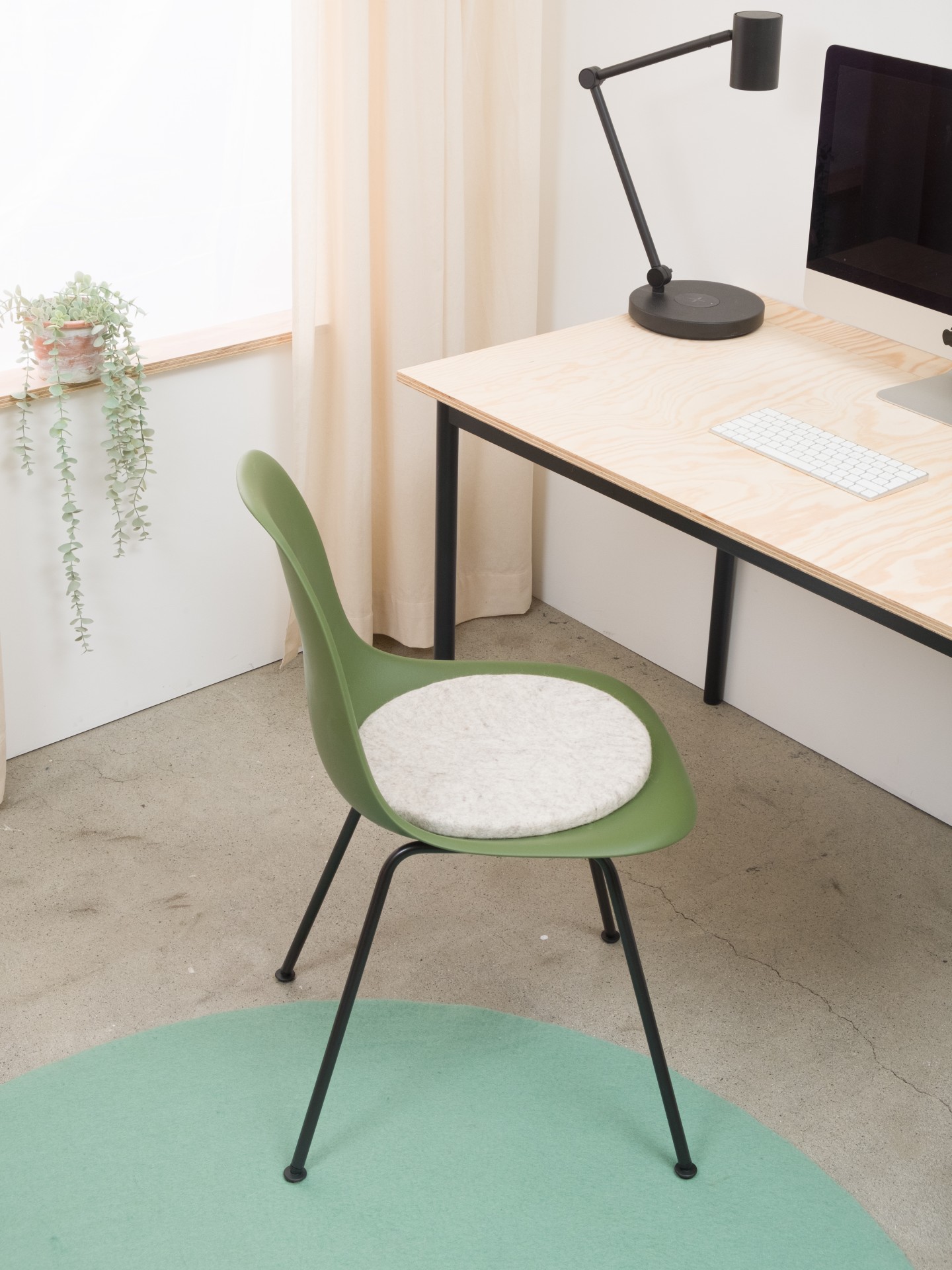 myfelt Bela - Flache Sitzauflage rund
