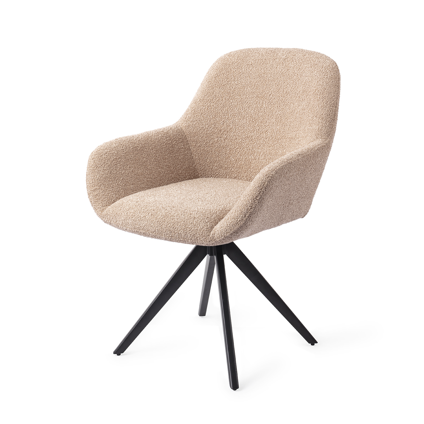 Jesper Home Esszimmerstuhl Kushi Flax Relax Turn Schwarz