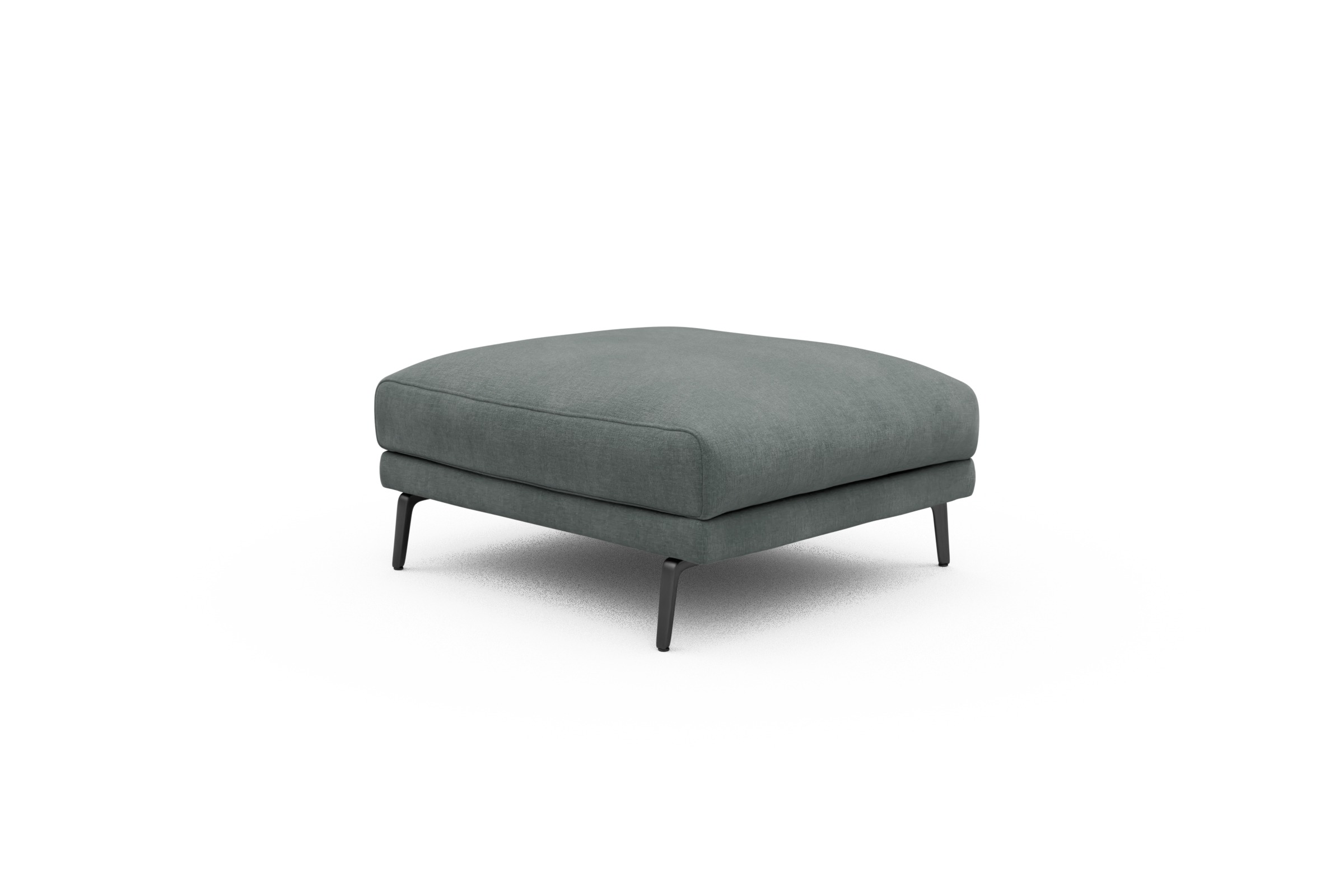 Sitzhocker Karl Smooth-Silver-Grey