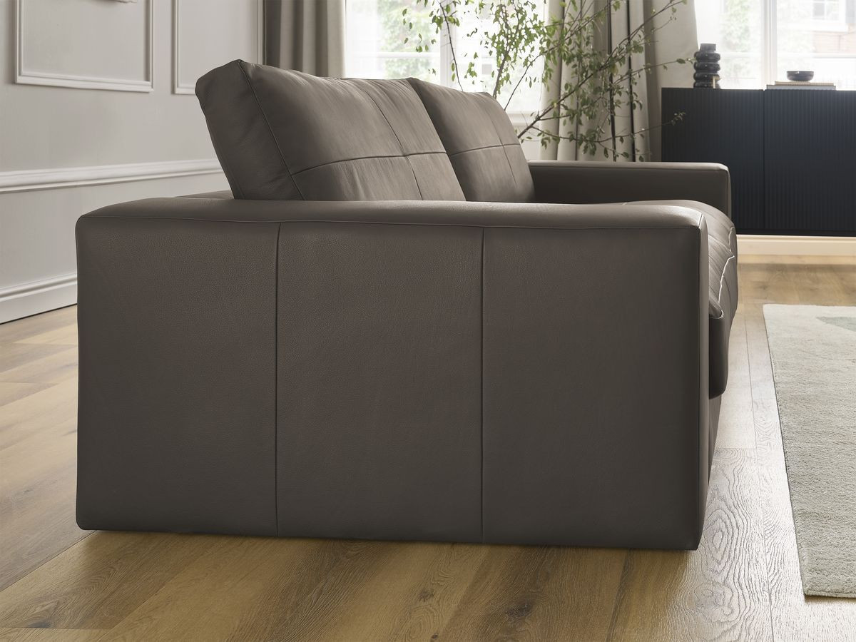Bobochic Leonard Sofa 3-Sitzer 274 × 109 cm Leder Braun