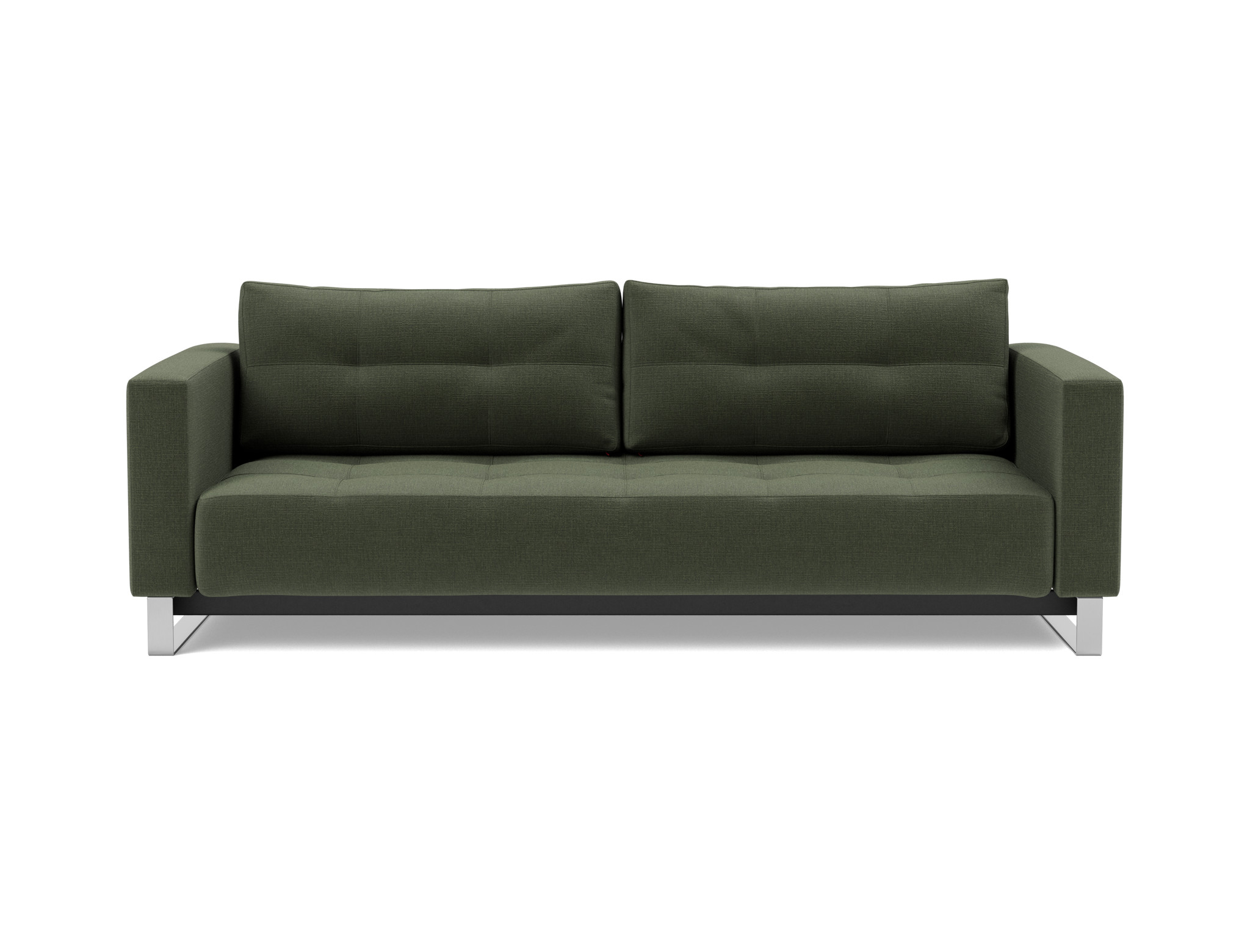 Schlafsofa Cassius D.E.L. Chenille Esina 413-Olive-Green