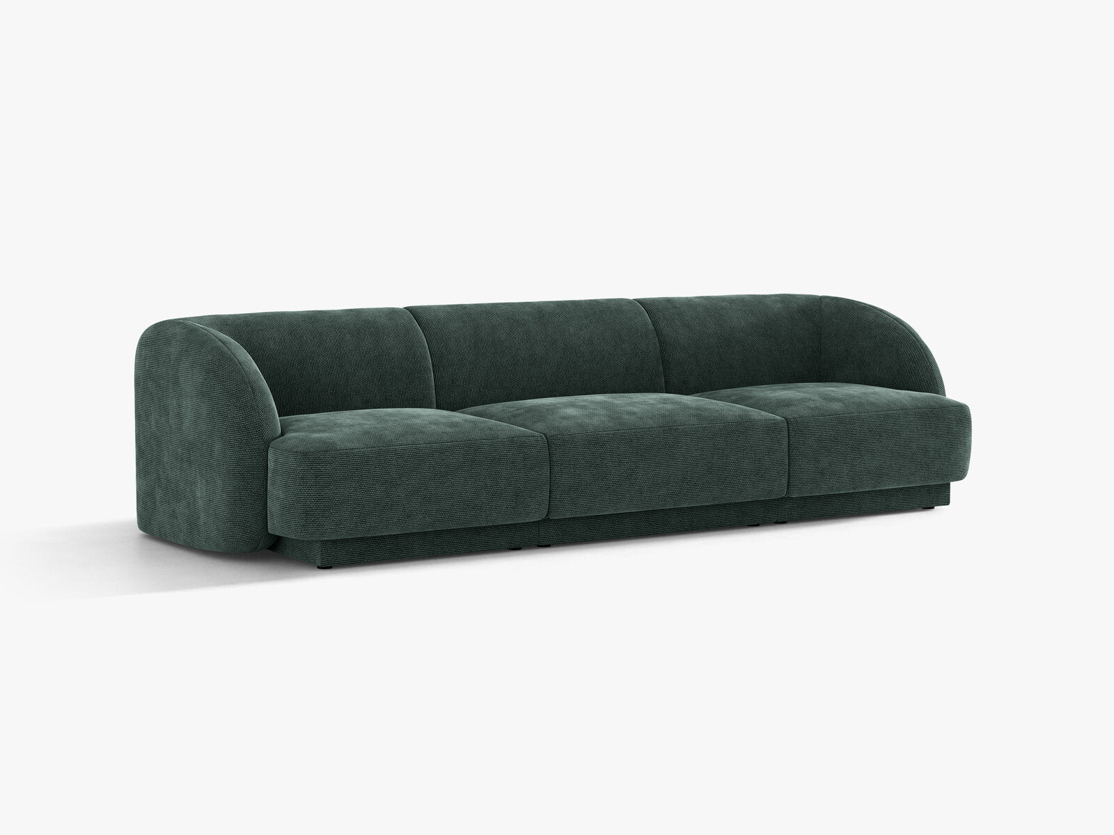 Micadoni Sofa Miley 3-Sitzer Chenille Haga Petrol
