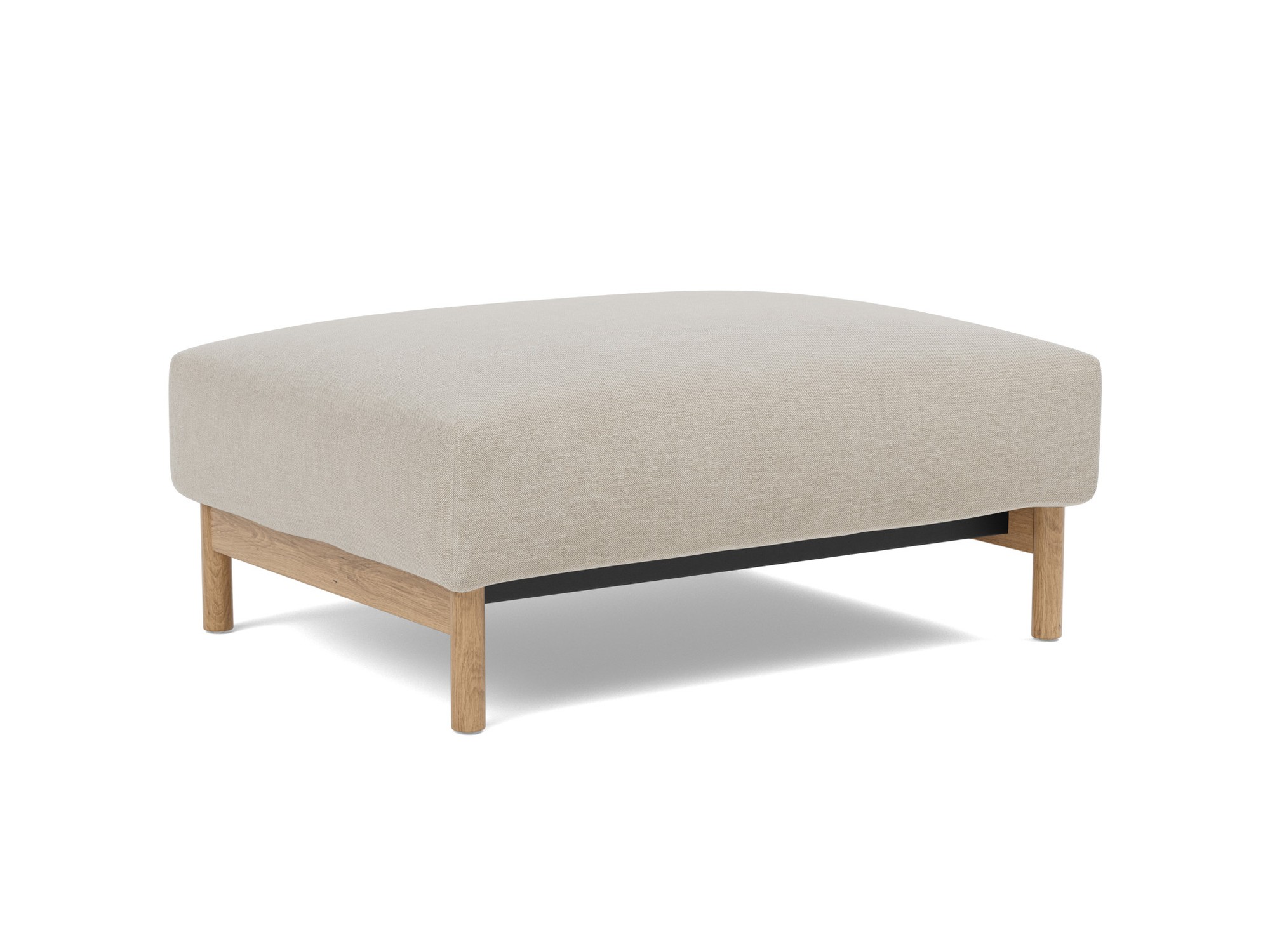 Hocker Malloy Flachgewebe Phobos 586-Latte Beine Eiche